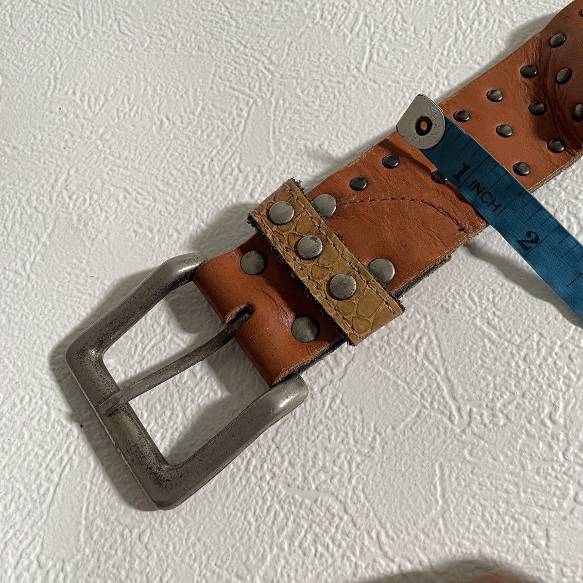 If Six Was Nine Y2k snake skin fur studded leather belts kapital style Size ONE SIZE - 6 Thumbnail