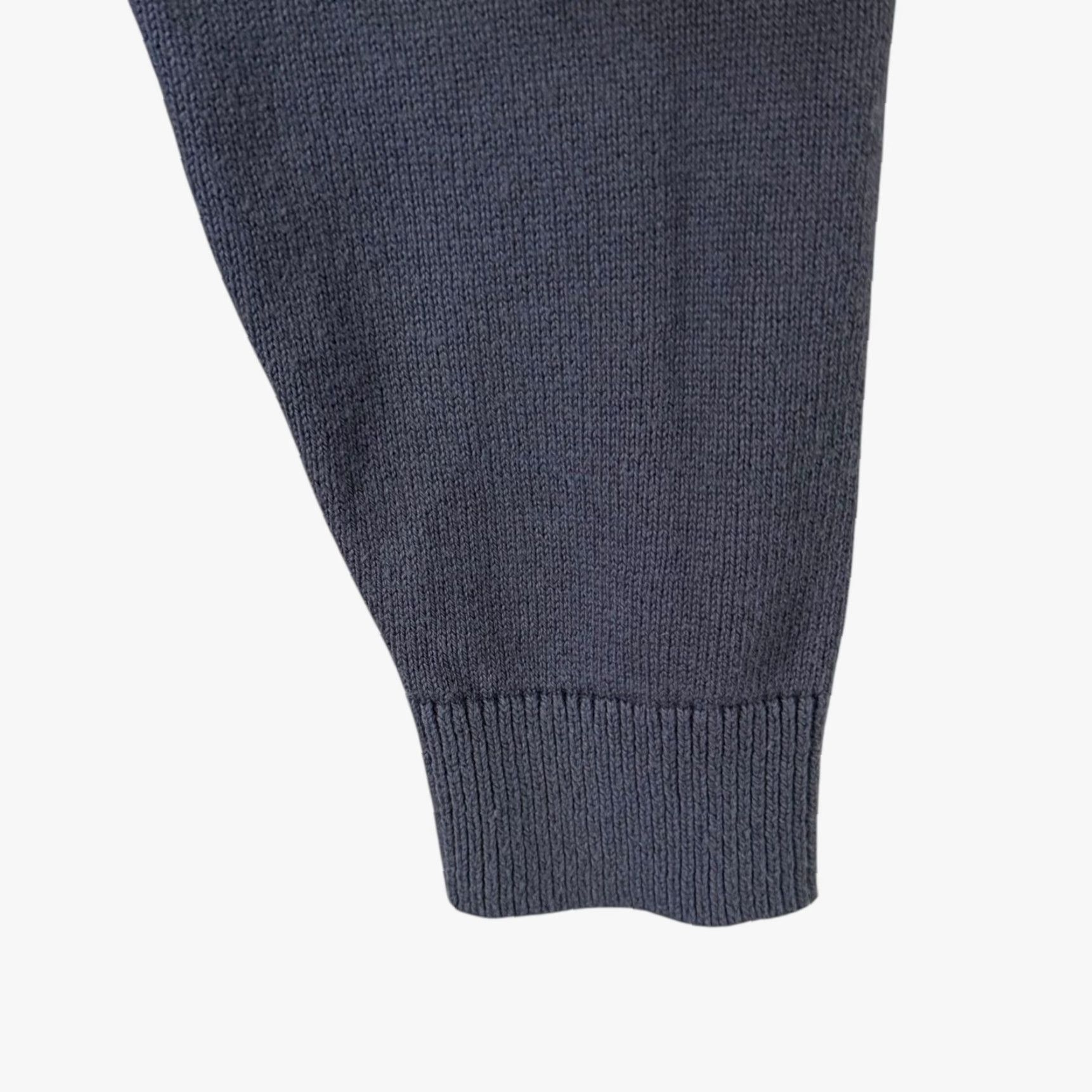 Vintage Haven Well Within Women's Turtleneck Sweater Small Blue Knit Cashmere Cotton Fall Winter Casual Size S / US 4 / IT 40 - 7 Thumbnail