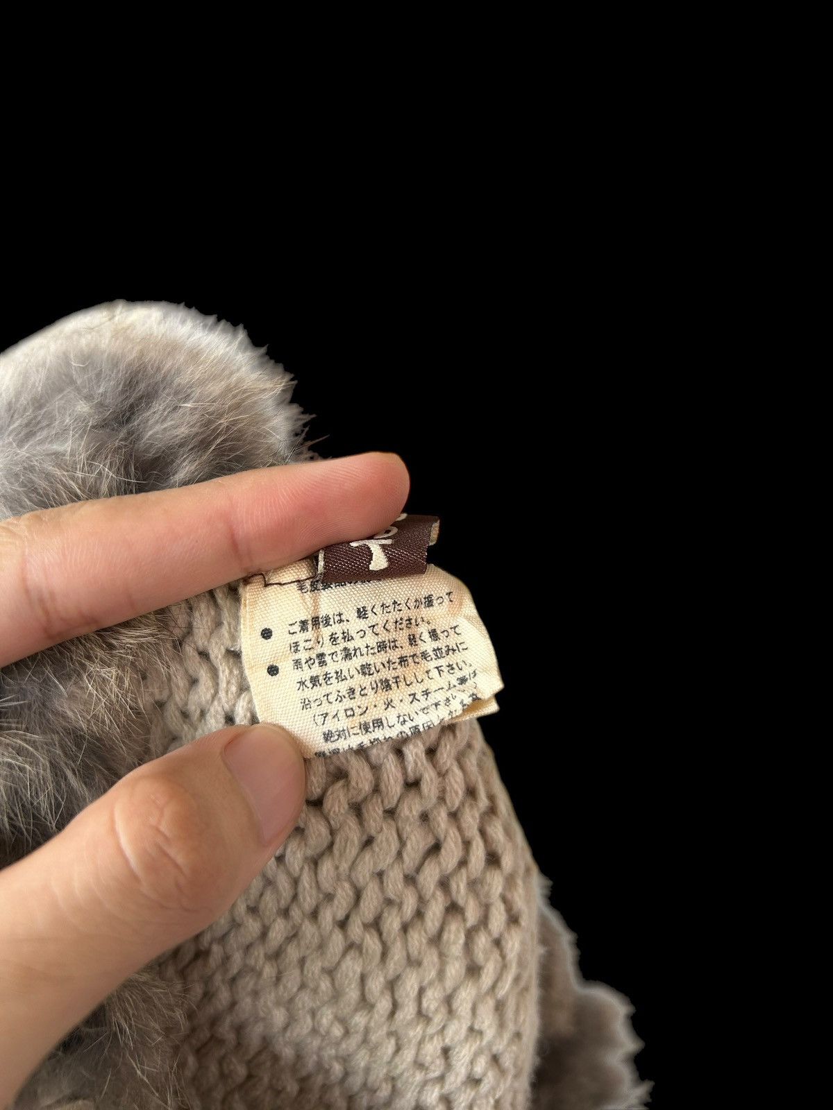 Japanese Brand × Kapital × Vintage Japanese Brand Knitted Fur Beanie Hats Rare☠️🎌 Size ONE SIZE - 7 Thumbnail