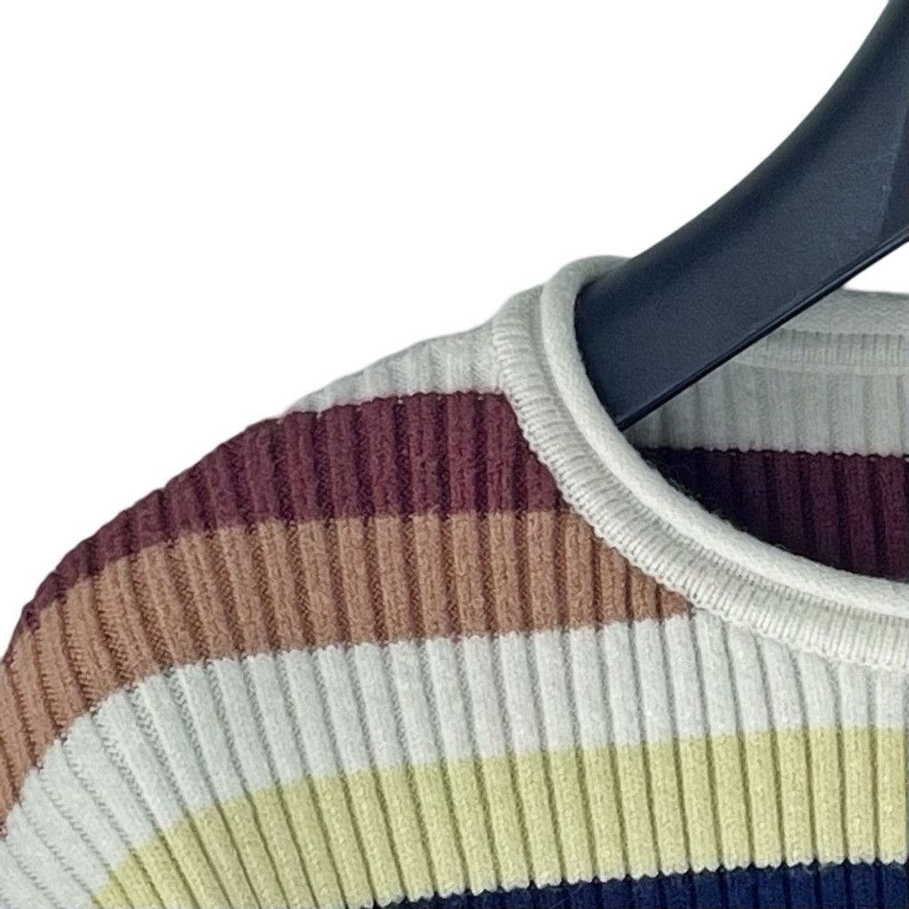 Other AMUSE SOCIETY Women's Cropped Ribbed Striped Sweater New XS Size XS / US 0-2 / IT 36-38 - 2 Thumbnail