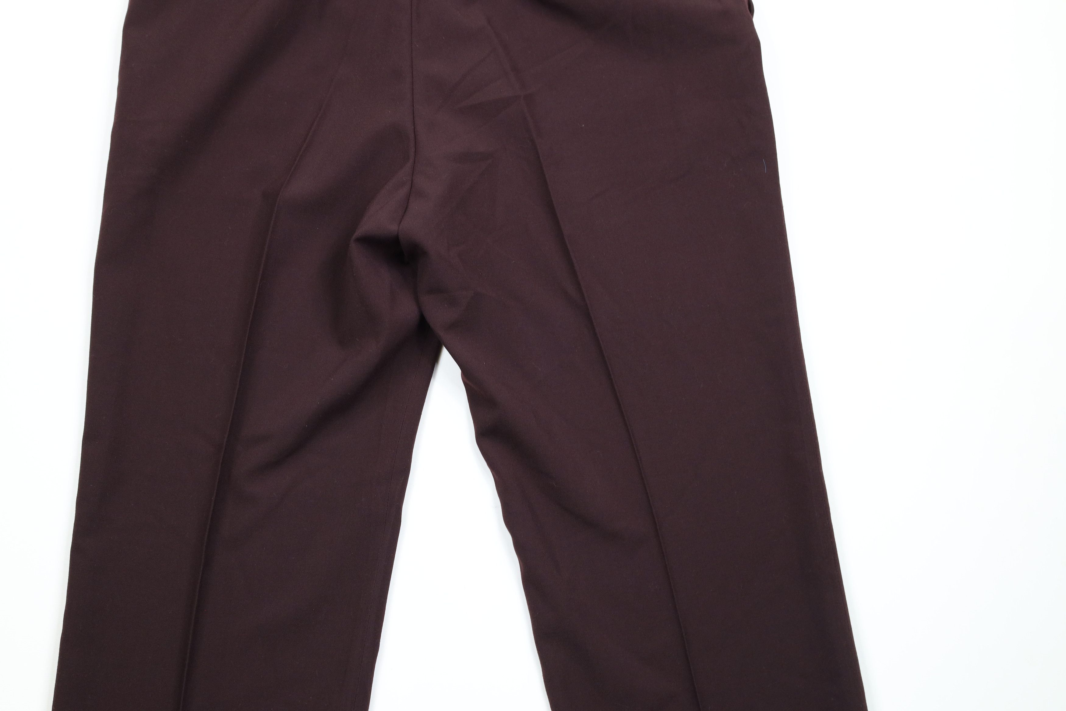 Vintage Vintage 70s Streetwear Bell Bottoms Chino Pants Burgundy USA Size US 40 / EU 56 - 11 Thumbnail