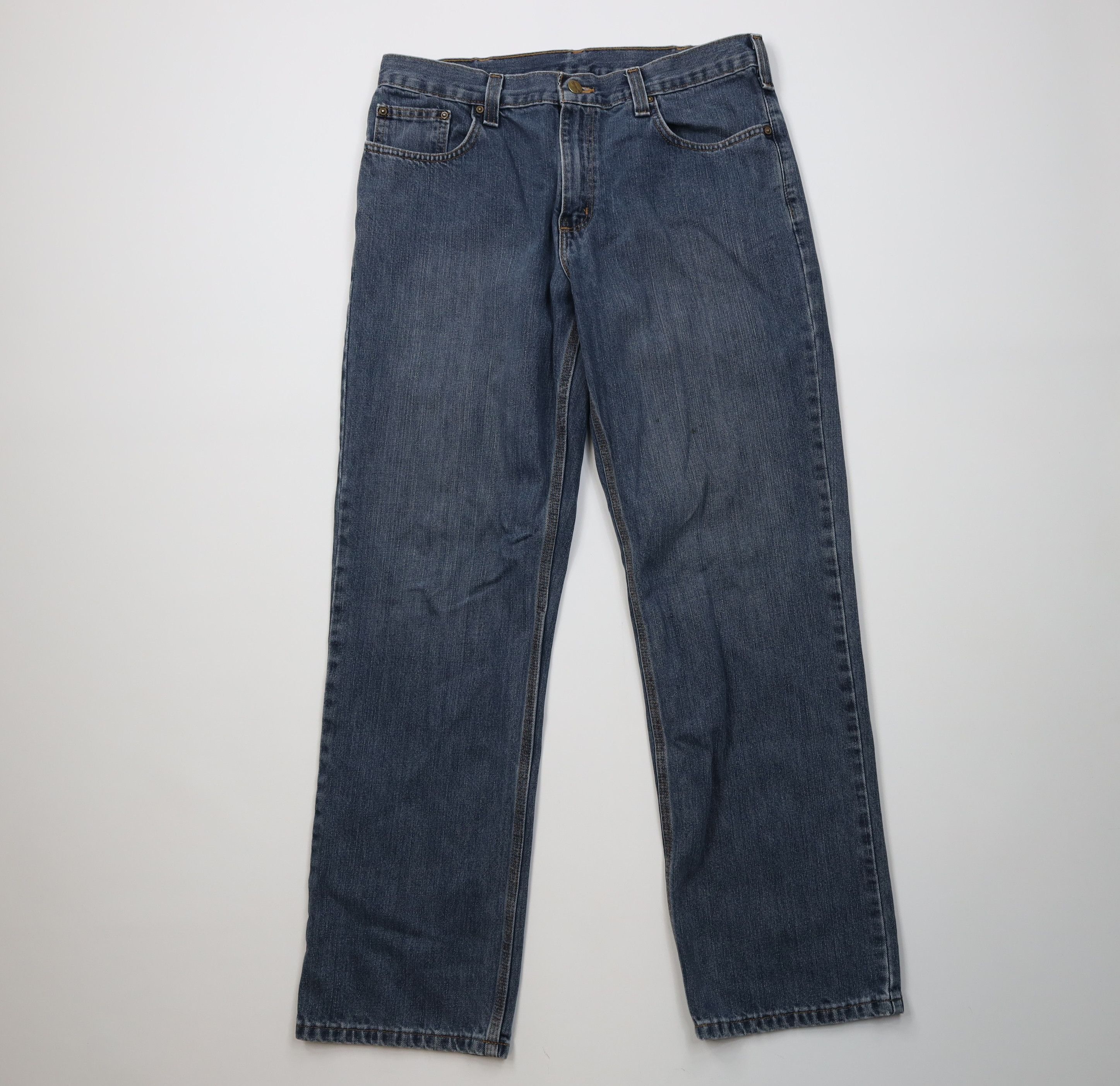 Carhartt Vintage Y2K Carhartt Relaxed Fit Wide Leg Denim Jeans Blue Size US 34 / EU 50 - 1 Thumbnail