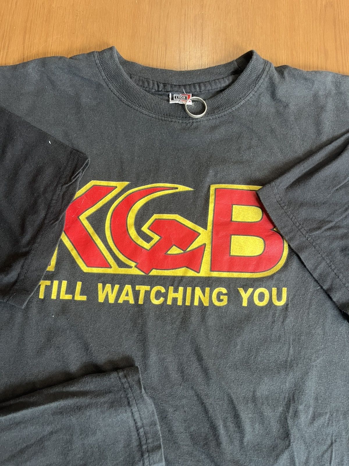 Vintage Vintage KGB Still Watching You 00’s Parody Tshirt Size US XXL / EU 58 / 5 - 7 Thumbnail
