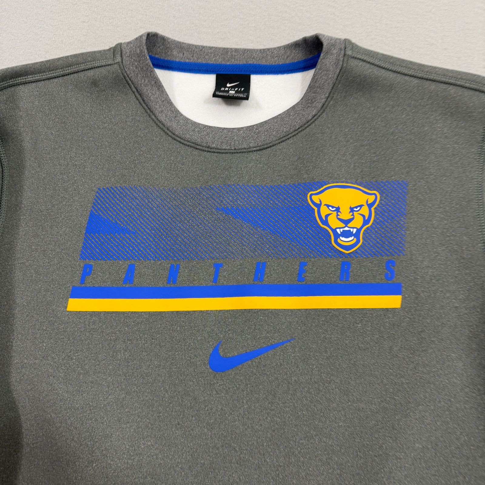 Nike Nike Pittsburgh Panthers Sweatshirt Men's Medium Gray Tech Size US M / EU 48-50 / 2 - 3 Thumbnail