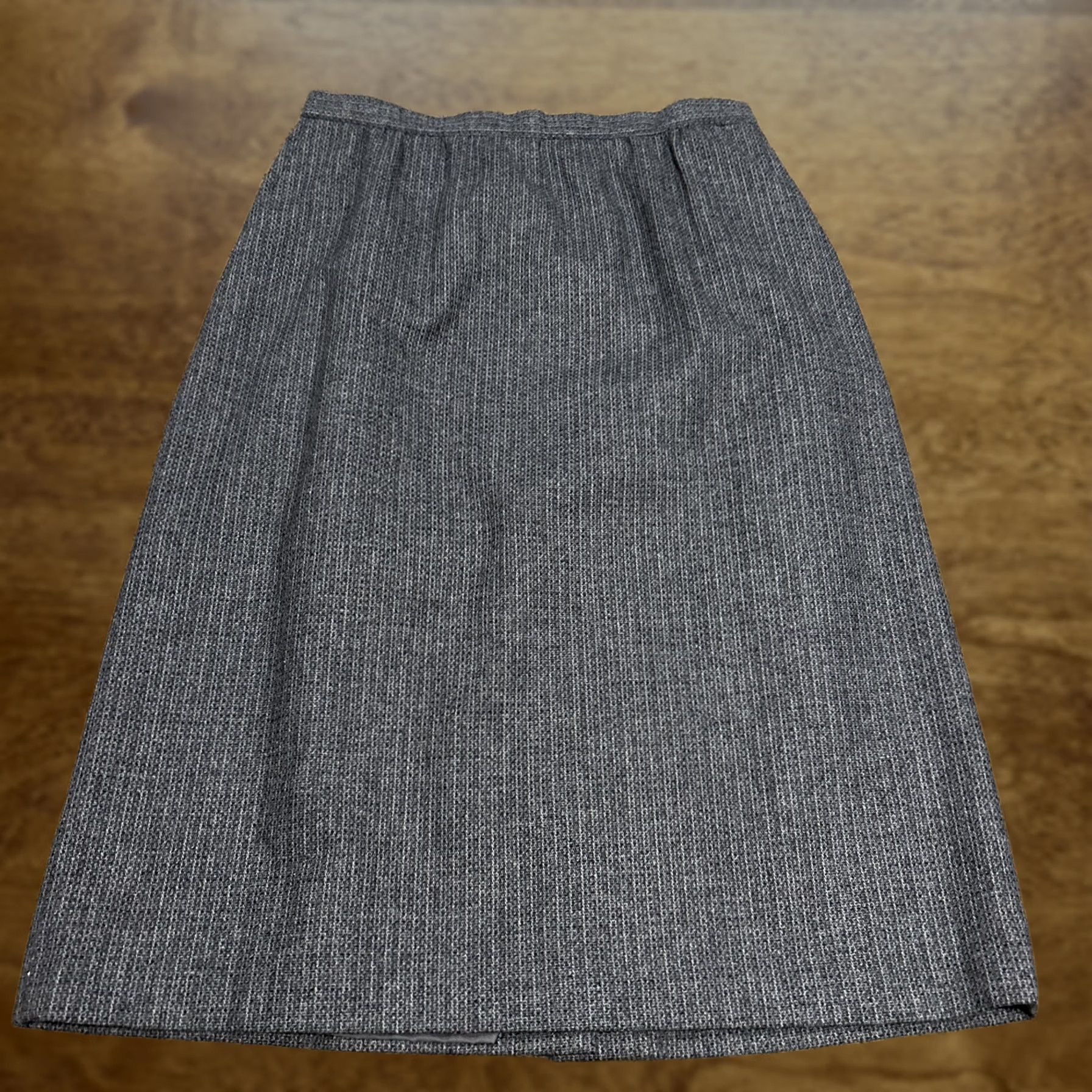 Vintage SCOTT Womens 14 Wool Blend Skirt Gray A28 Size 36" / US 14 / IT 50 - 1 Thumbnail