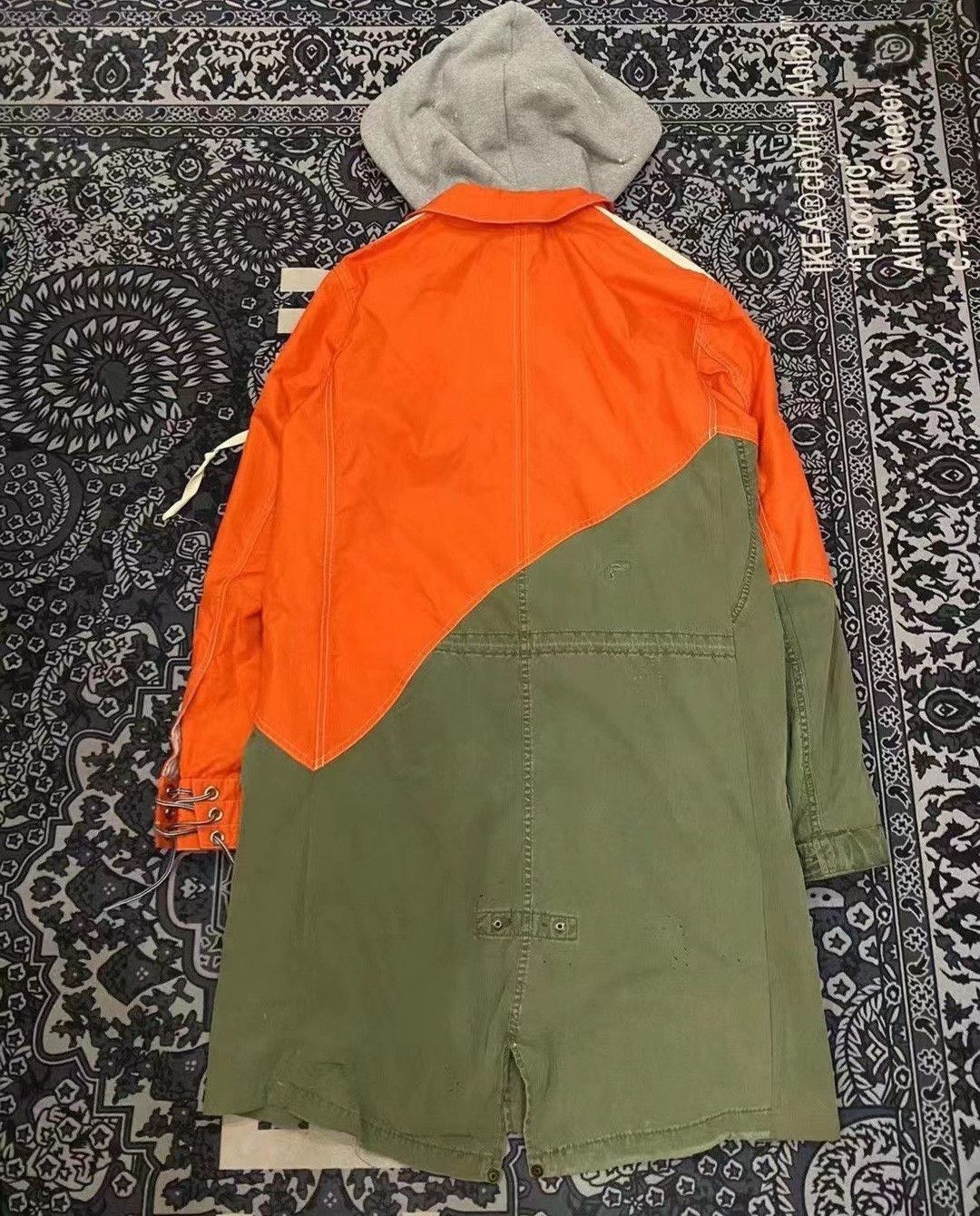 Greg Lauren greg lauren Classic Patchwork Varsity Trench Coat Size US S / EU 44-46 / 1 - 2 Thumbnail