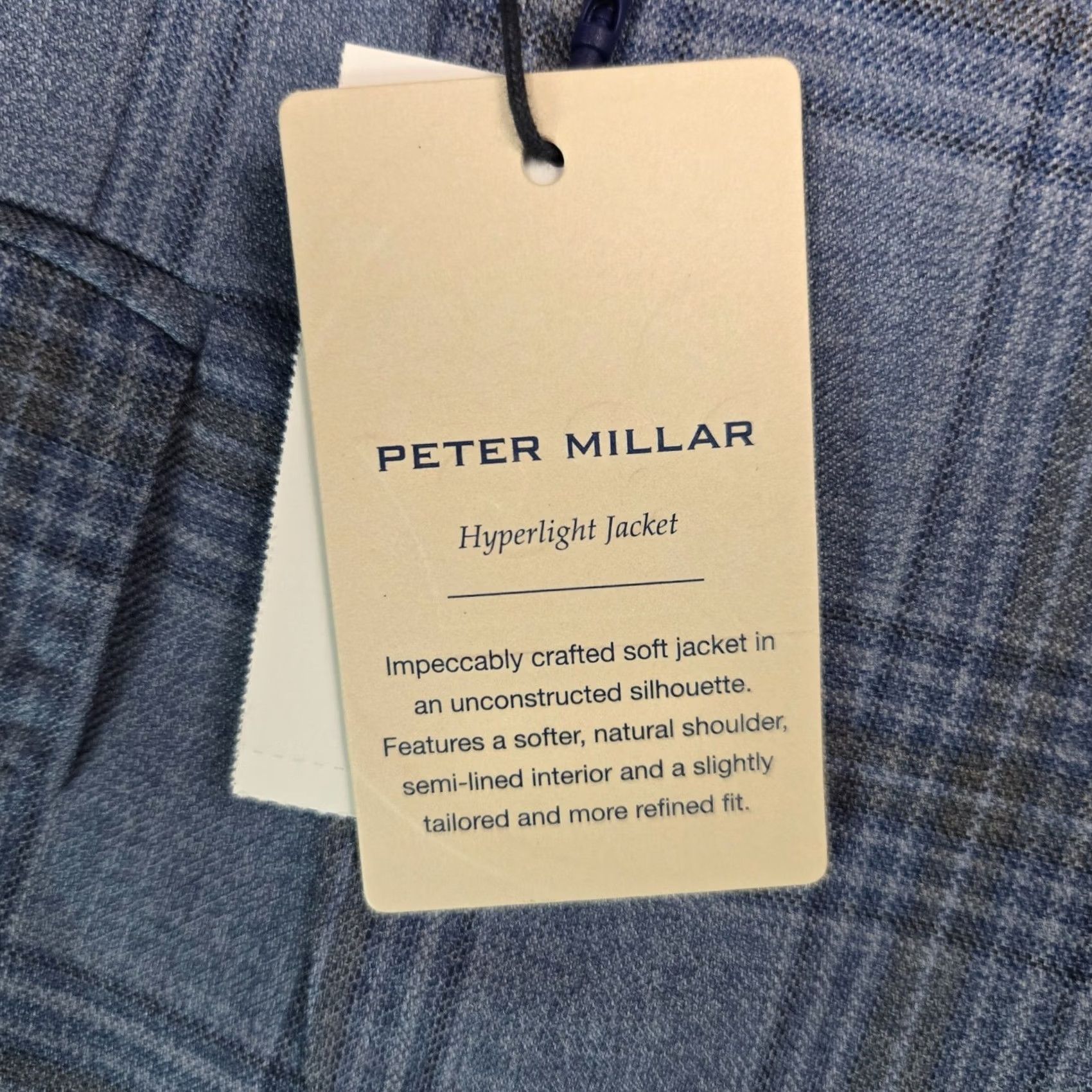 Peter Millar Peter Millar Jacket Blue 48 Wool Unlined Hyperlight Blazer Size 48R - 3 Thumbnail