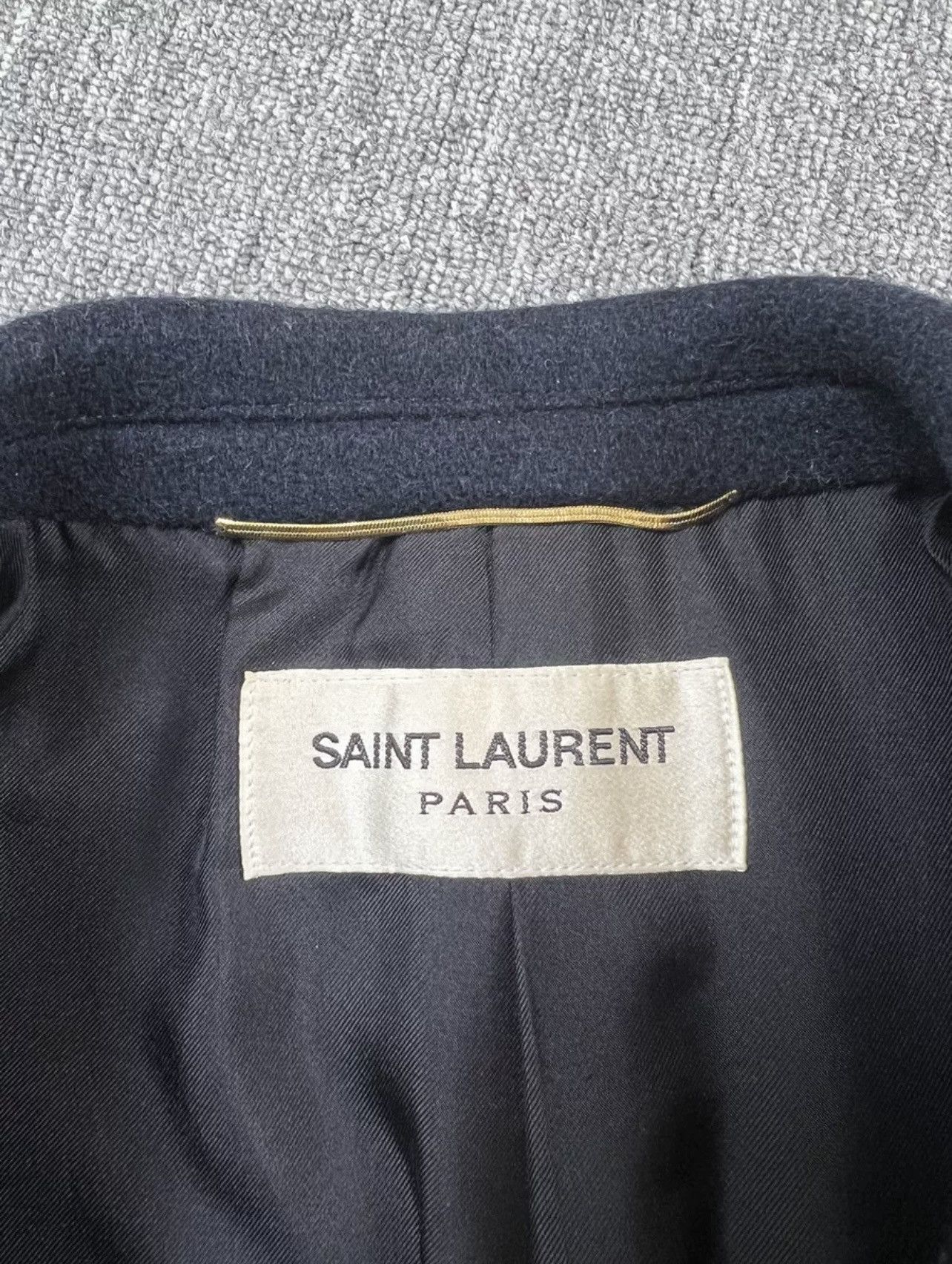 Saint Laurent Paris Saint Laurent SLP 13FW Original Double-Breasted Anchor Coat Size US M / EU 48-50 / 2 - 3 Thumbnail