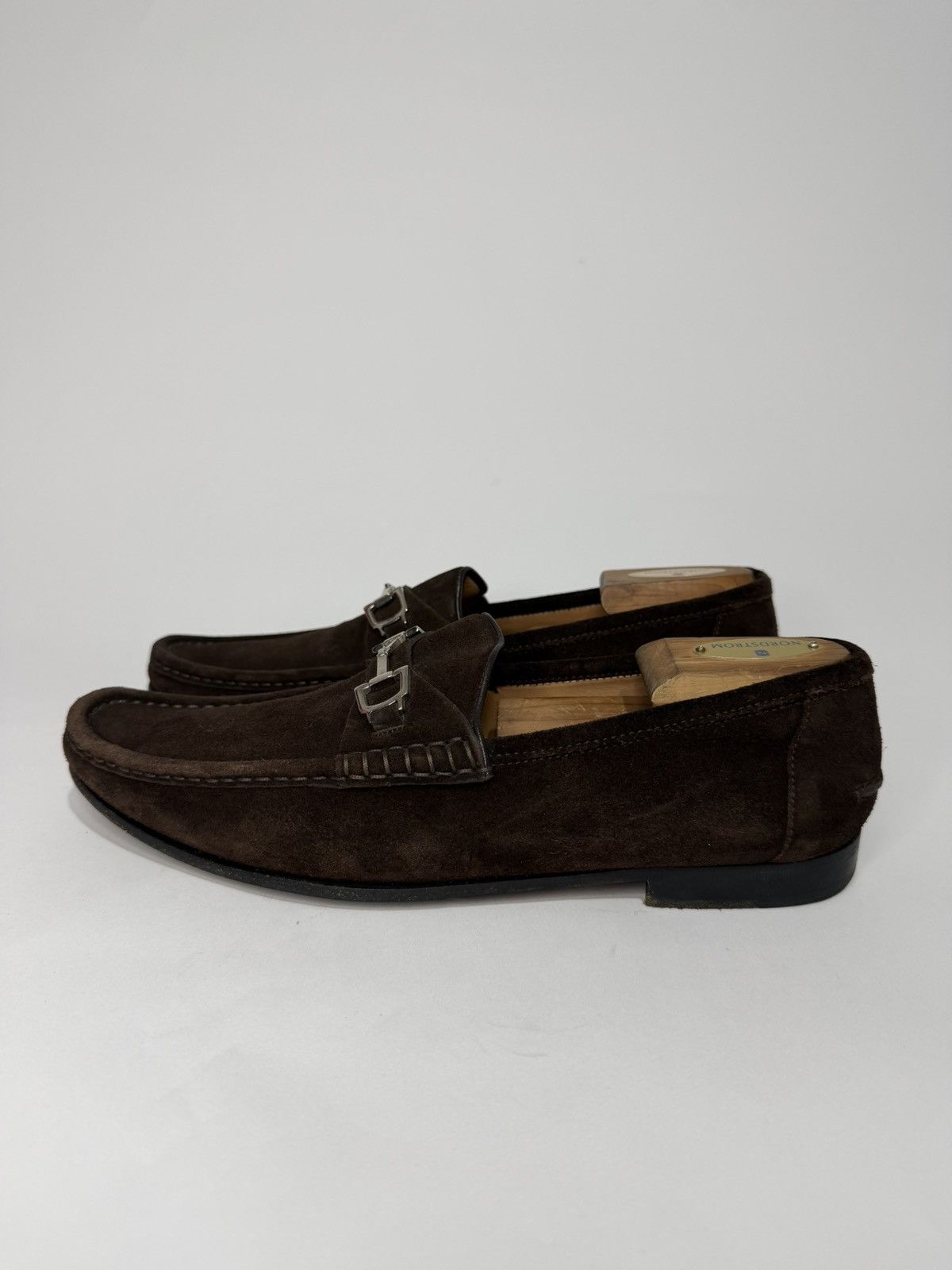 Gucci Gucci Brown Suede Horsebit Loafers Size 9.5US Size US 9.5 / EU 42-43 - 4 Thumbnail