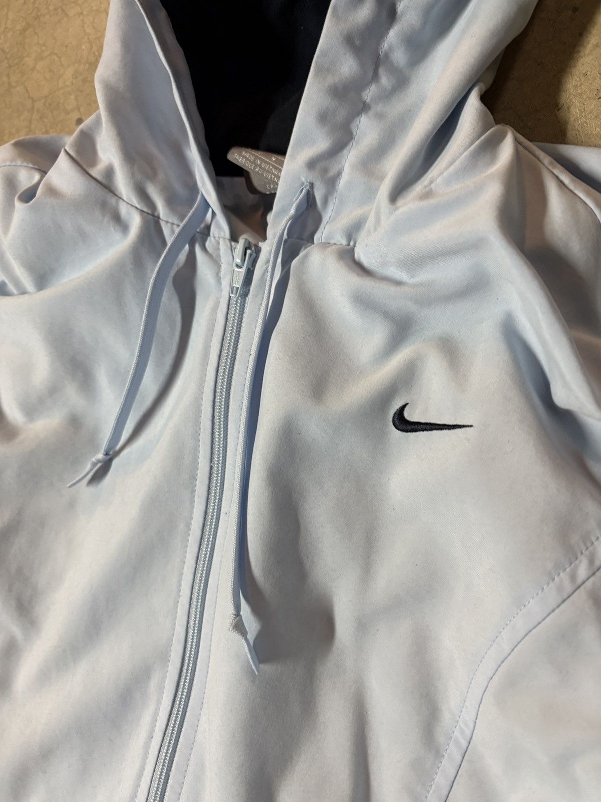 Nike Womens Vintage 00’s Nike Y2K Zip Up Hoodie Sky Blue Size Med Size M / US 6-8 / IT 42-44 - 2 Thumbnail