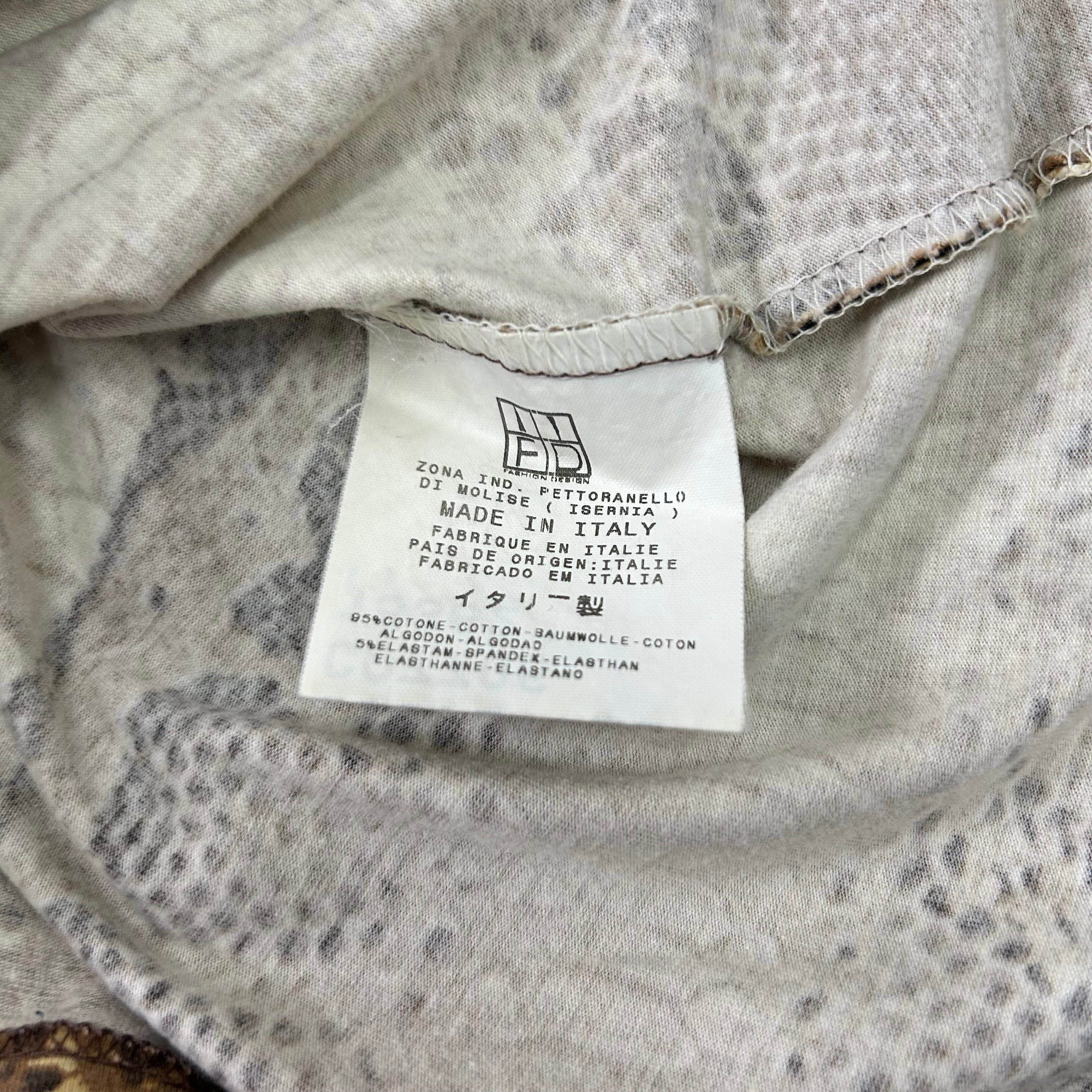 Just Cavalli Just Cavalli Snake Print Three Quarter Sleeve T-Shirt Size XS / US 0-2 / IT 36-38 - 7 Thumbnail