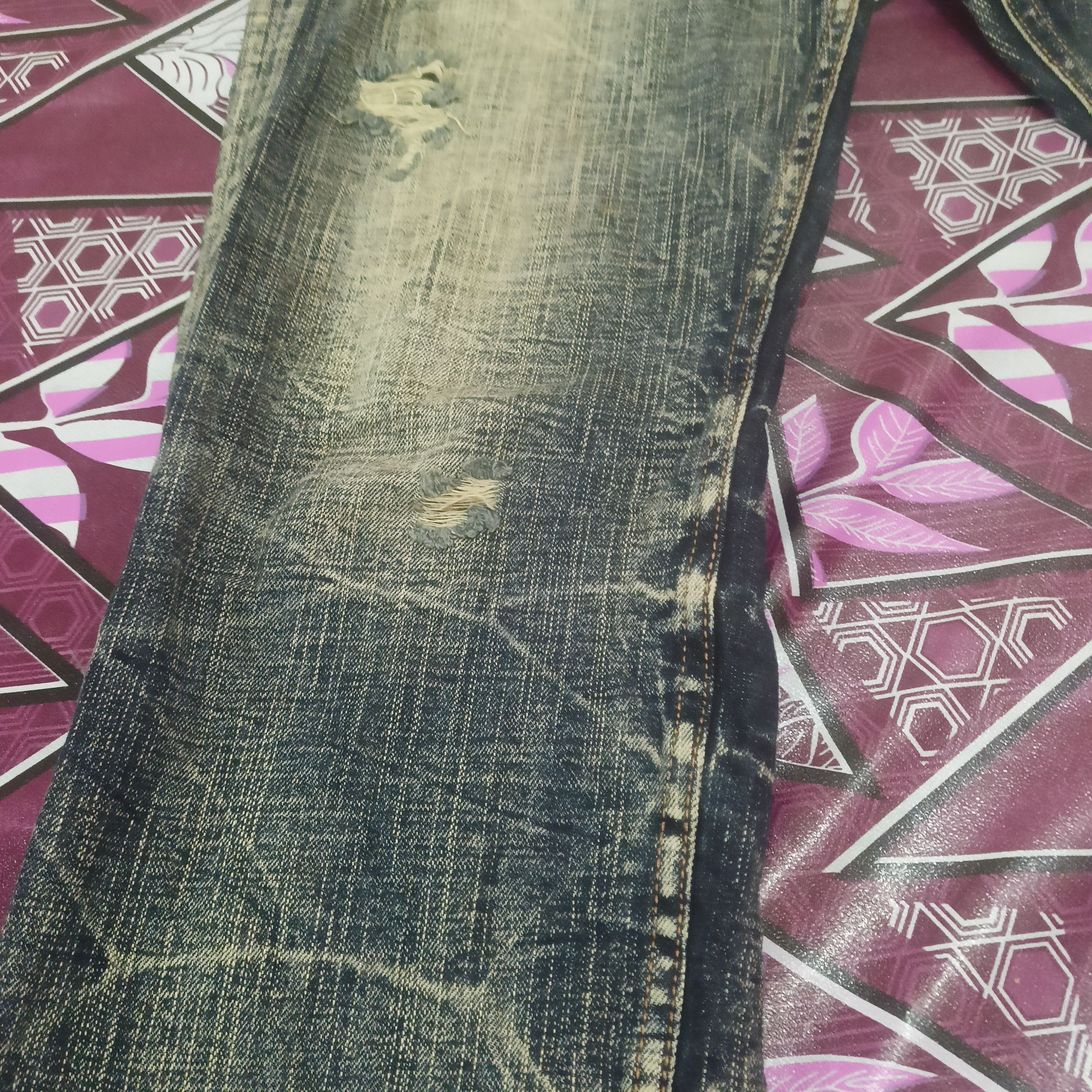 If Six Was Nine 💥Insane💥 Sick Sorridere Japan Flared Distressed Jeans Size US 30 / EU 46 - 6 Thumbnail