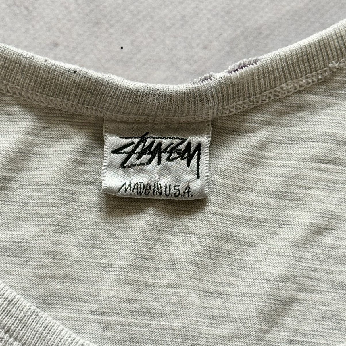 Stussy 90s Stussy Archive Big Logo Distressed Y2K Tank Top Size US M / EU 48-50 / 2 - 7 Thumbnail