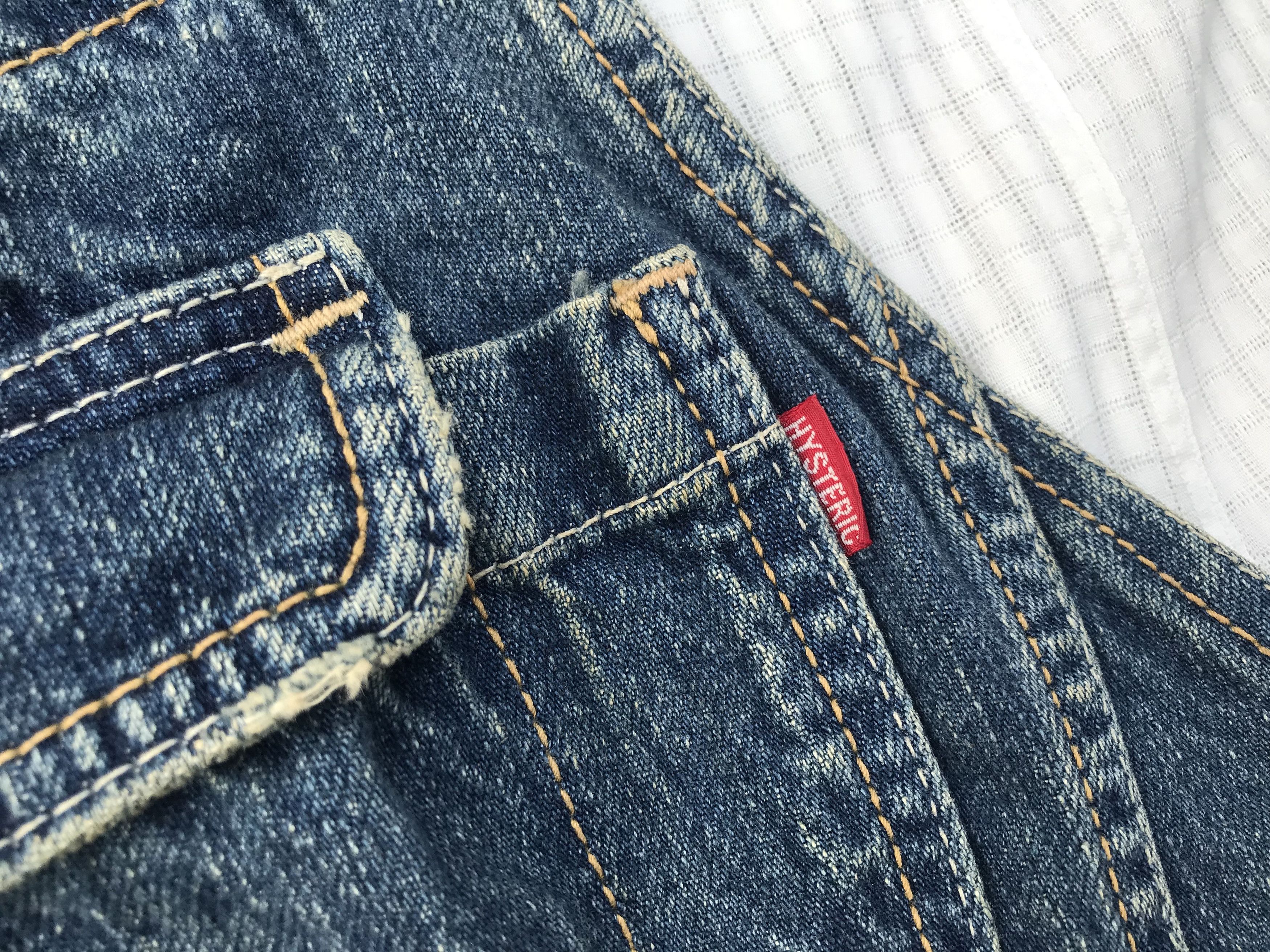 Hysteric Glamour × Japanese Brand (P83) Hysteric Glamour Denim Overall Bib Shorts Sz M Size 30" / US 8 / IT 44 - 4 Thumbnail