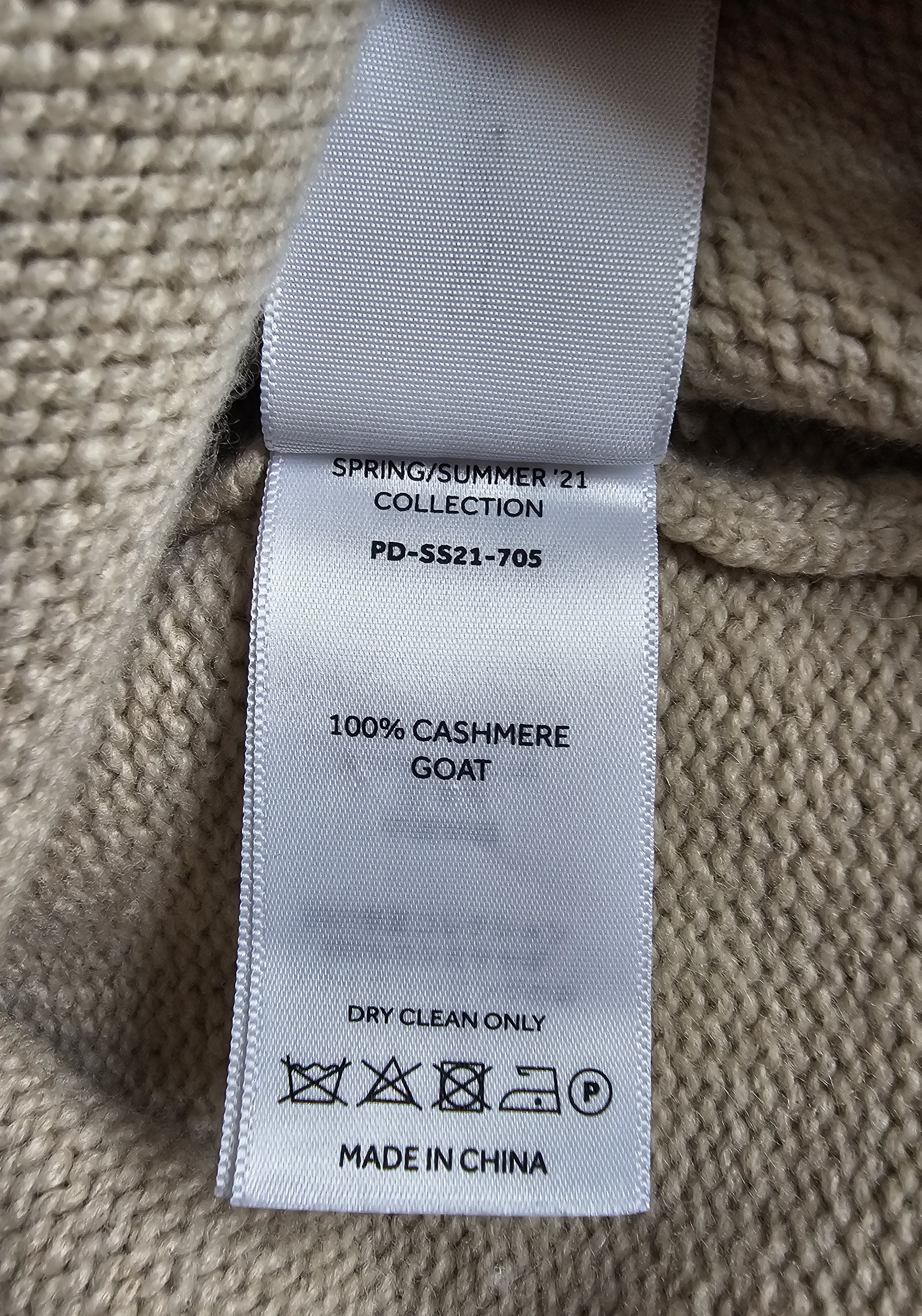 Peter Do Tattoo Cashmere Turtleneck Beige Black Size M / US 6-8 / IT 42-44 - 6 Thumbnail