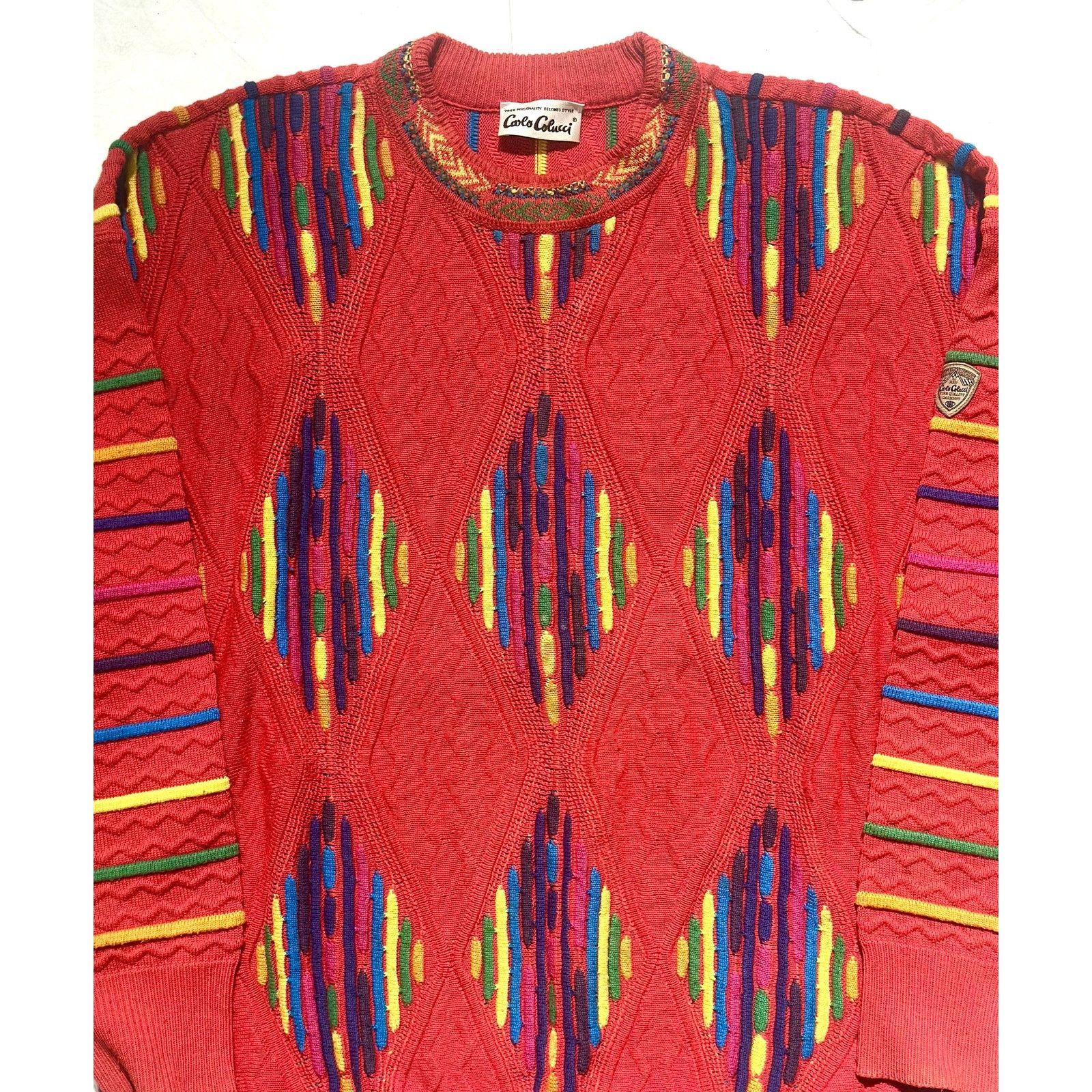 Carlo Colucci Carlo Colucci collectors Biggie style multicolor jumper sz54 Size ONE SIZE - 1 Thumbnail