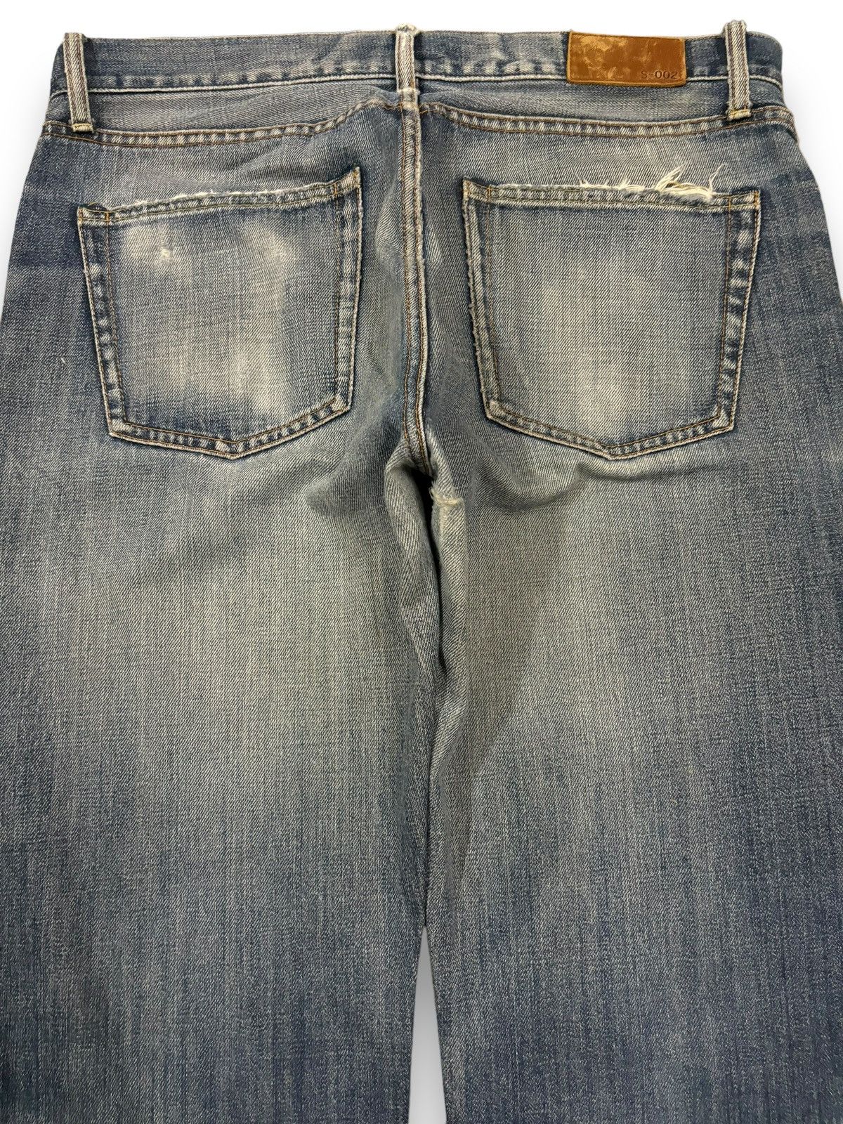 Jun Takahashi × Uniqlo × Vintage Vintage Uniqlo S002 Baggy Blue Washed Distressed Jeans Size US 34 / EU 50 - 11 Thumbnail