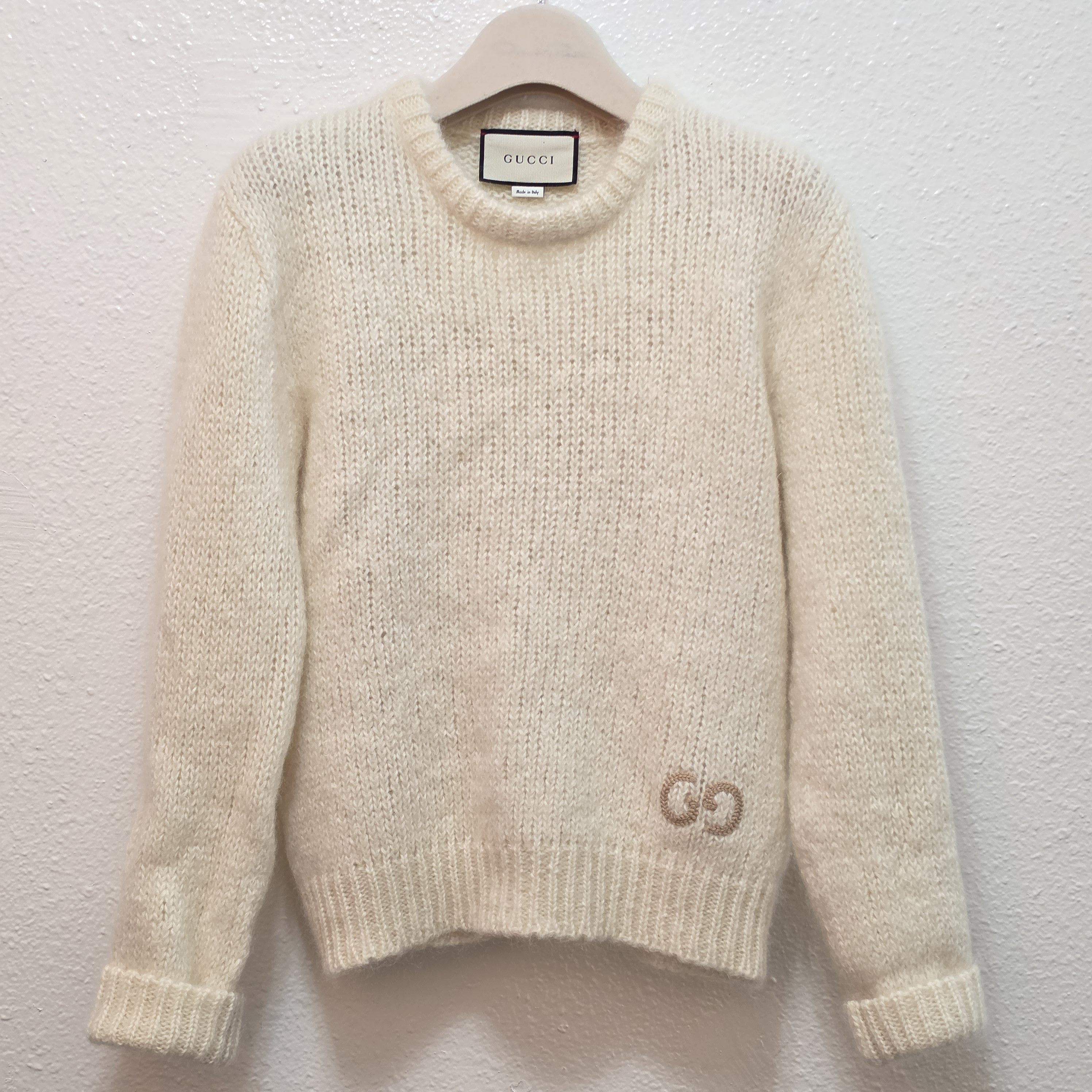 Gucci Gg Mohair Knitted Jumper Size L / US 10 / IT 46 - 2 Thumbnail