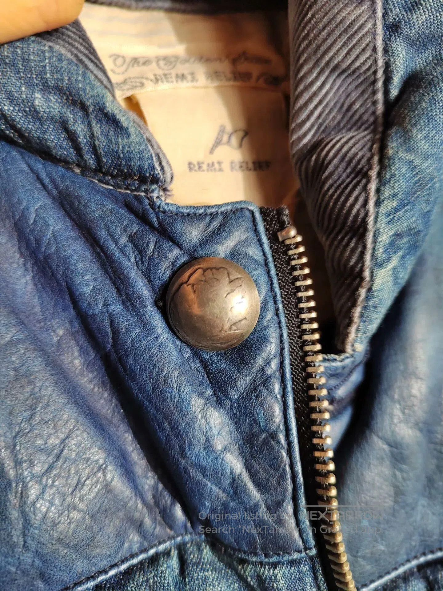 Remi Relief REMI RELIEF Blue Denim Down Vest. Size US M / EU 48-50 / 2 - 2 Thumbnail