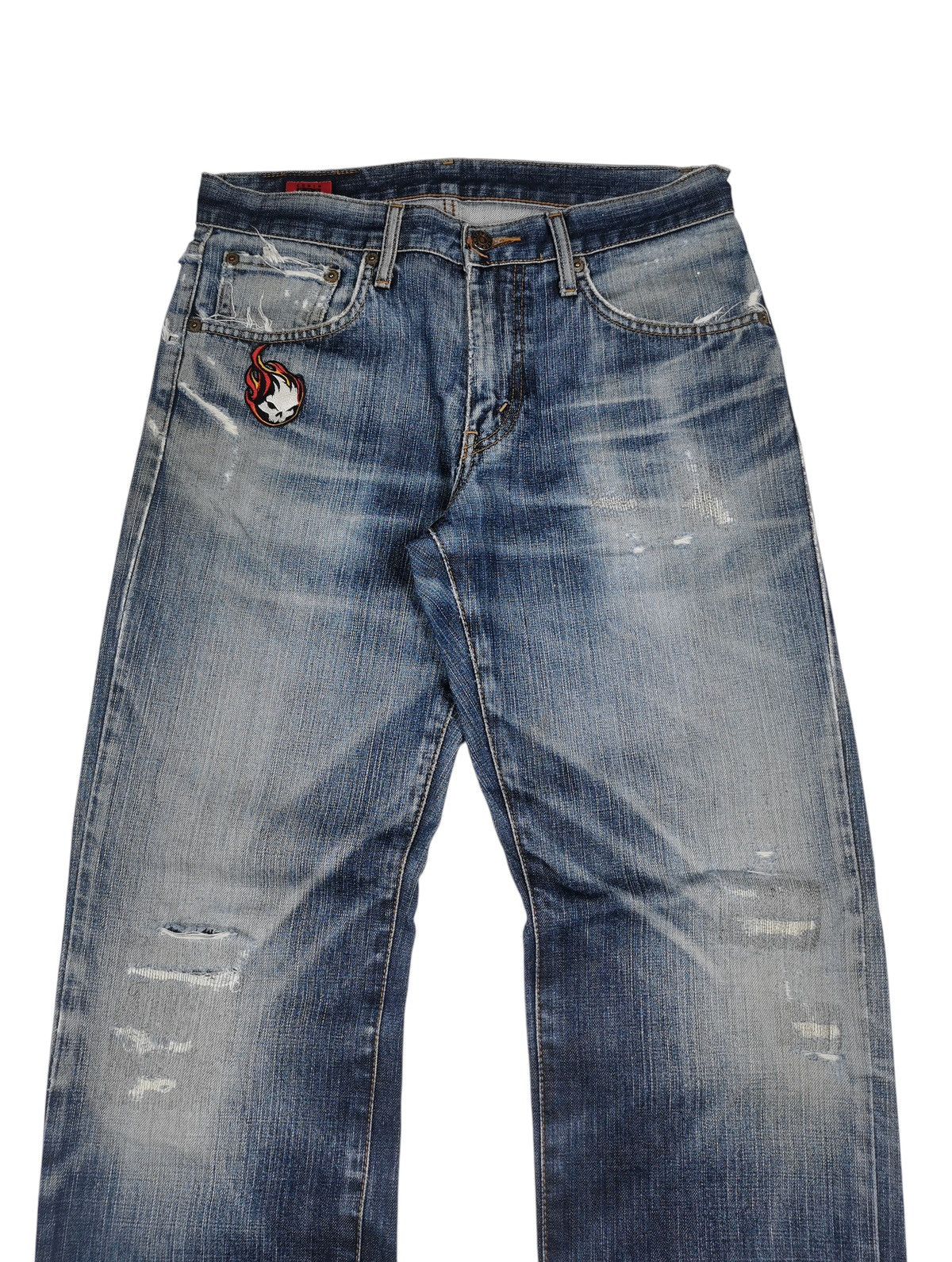 Edwin Vintage Edwin Jeans Distressed Rusty Mudwash Denim Size US 31 - 2 Thumbnail