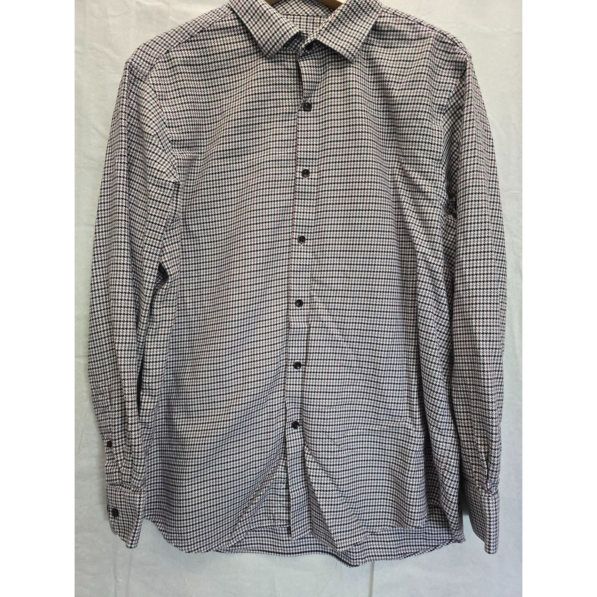 Hart Schaffner Marx Hart Schaffner Marx Men's XL Checkered Dress Shirt 100% Cott Size US XL / EU 56 / 4 - 1 Thumbnail