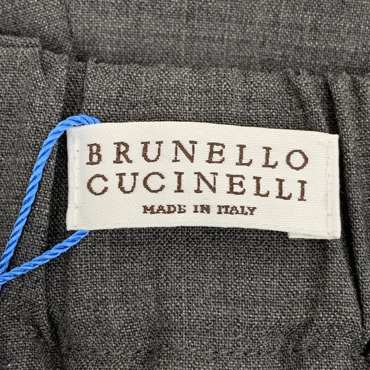 Brunello Cucinelli Brunello Cucinelli Grey Belt Detail Wool Trousers K26WX Size 26" / US 2 / IT 38 - 6 Thumbnail