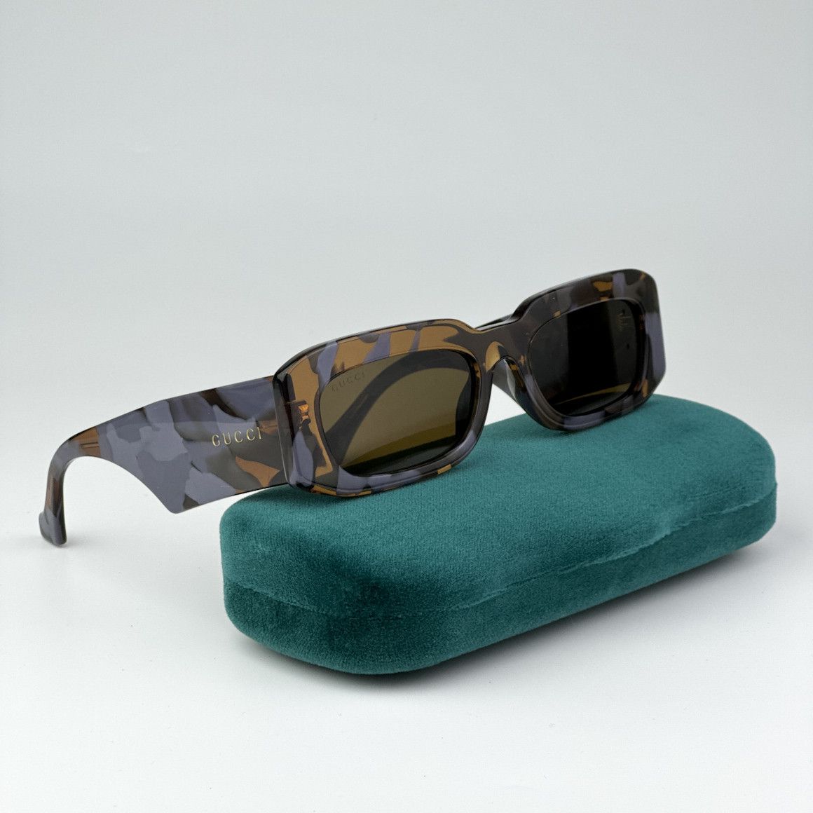 Gucci NEW Gucci GG1426S 003 Lilac Havana Brown Men Sunglasses Size ONE SIZE - 8 Thumbnail