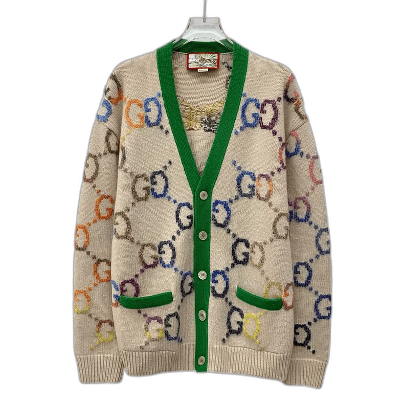 Gucci Gucci Multicolor Logo Long Sleeve Cardigan-yf Size US S / EU 44-46 / 1 - 1 Thumbnail