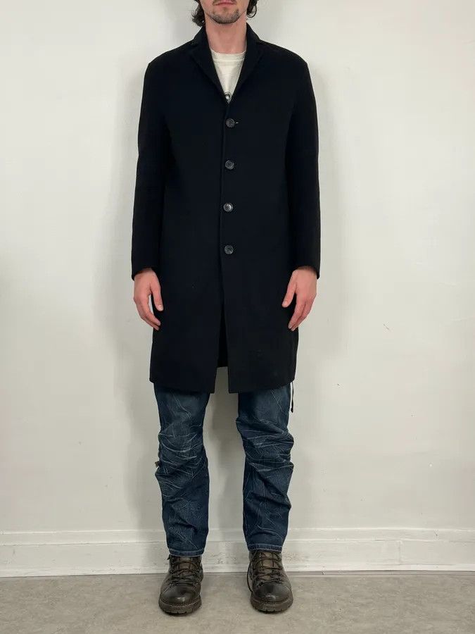 Acne Studios Acne Studios Black Charlie Wool Long Jacket Size S / US 4 / IT 40 - 2 Thumbnail