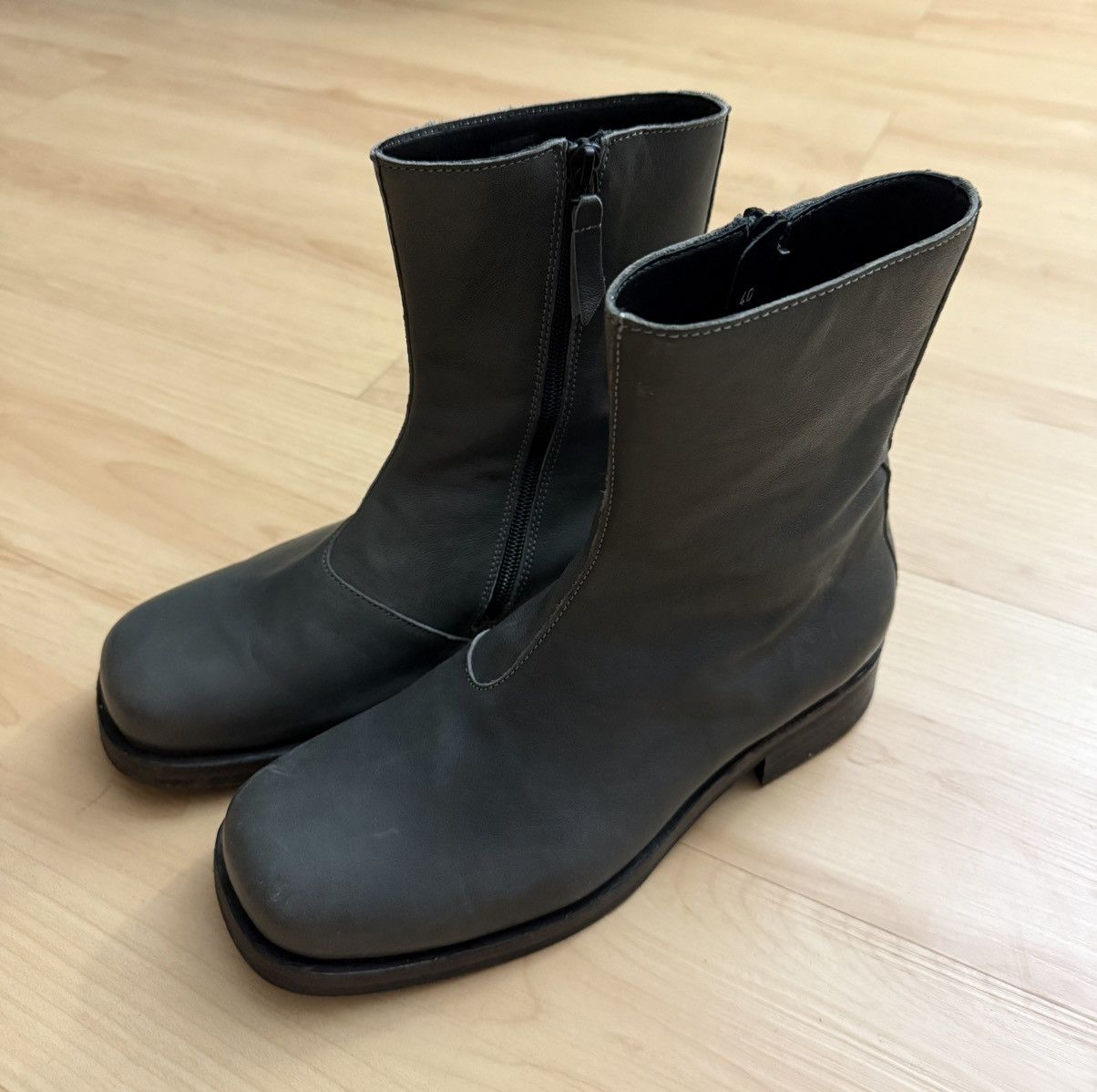 Our Legacy Our Legacy Camion Leather Boots Ash Grey | Grailed