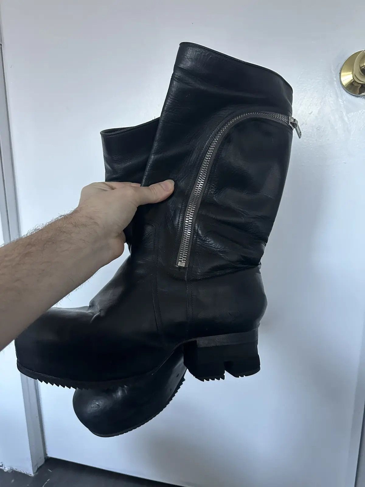 Rick Owens Rick Owens Bauhaus Ballast Biker Boots Size US 10 / EU 43 - 9 Thumbnail