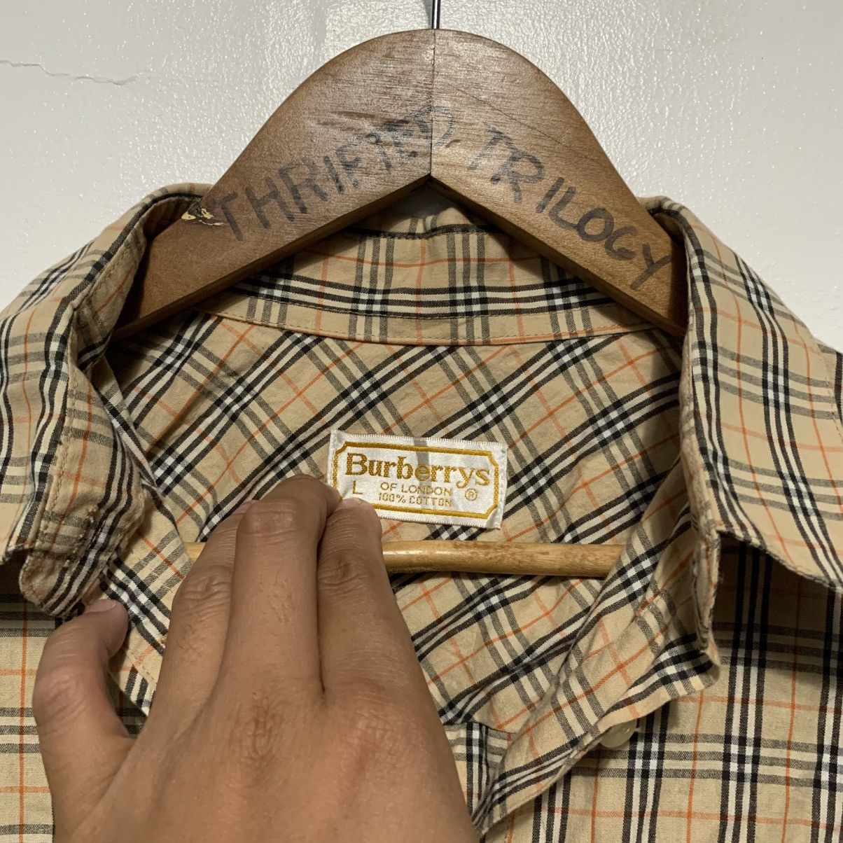Burberry Vintage Burberry Plaid Buttons Size L / US 10 / IT 46 - 5 Thumbnail