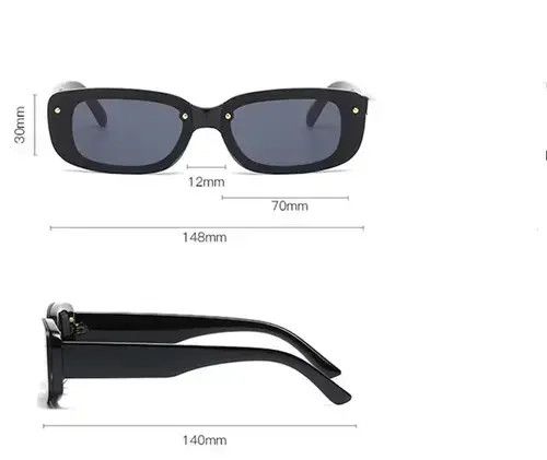 Vintage Vintage square frame sunglasses Size ONE SIZE - 3 Thumbnail