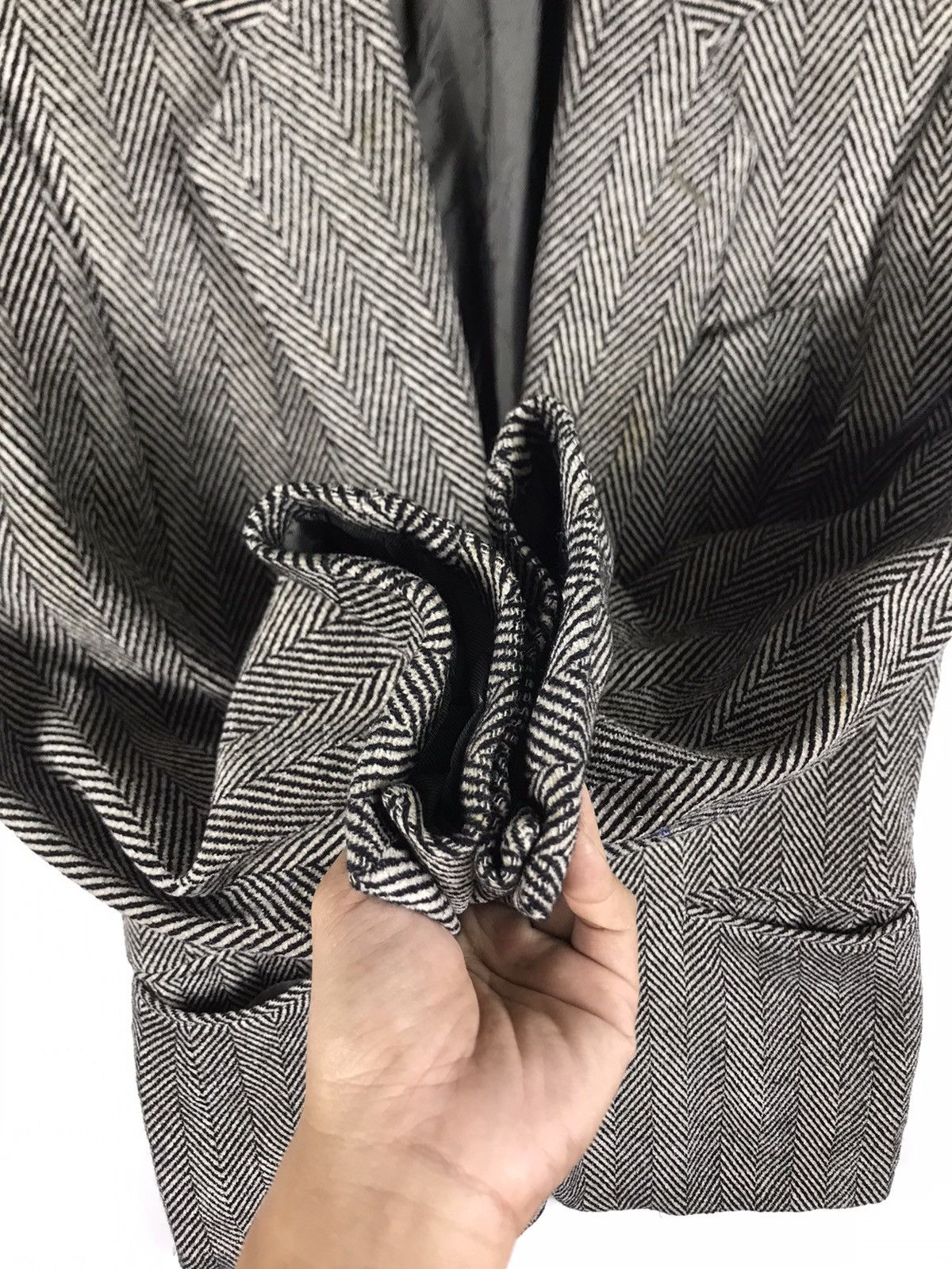 Gianfranco Ferre ⚡️Vintage Gianfranco Ferre Wool Tweed Single Breast Coat Size 44R - 8 Thumbnail