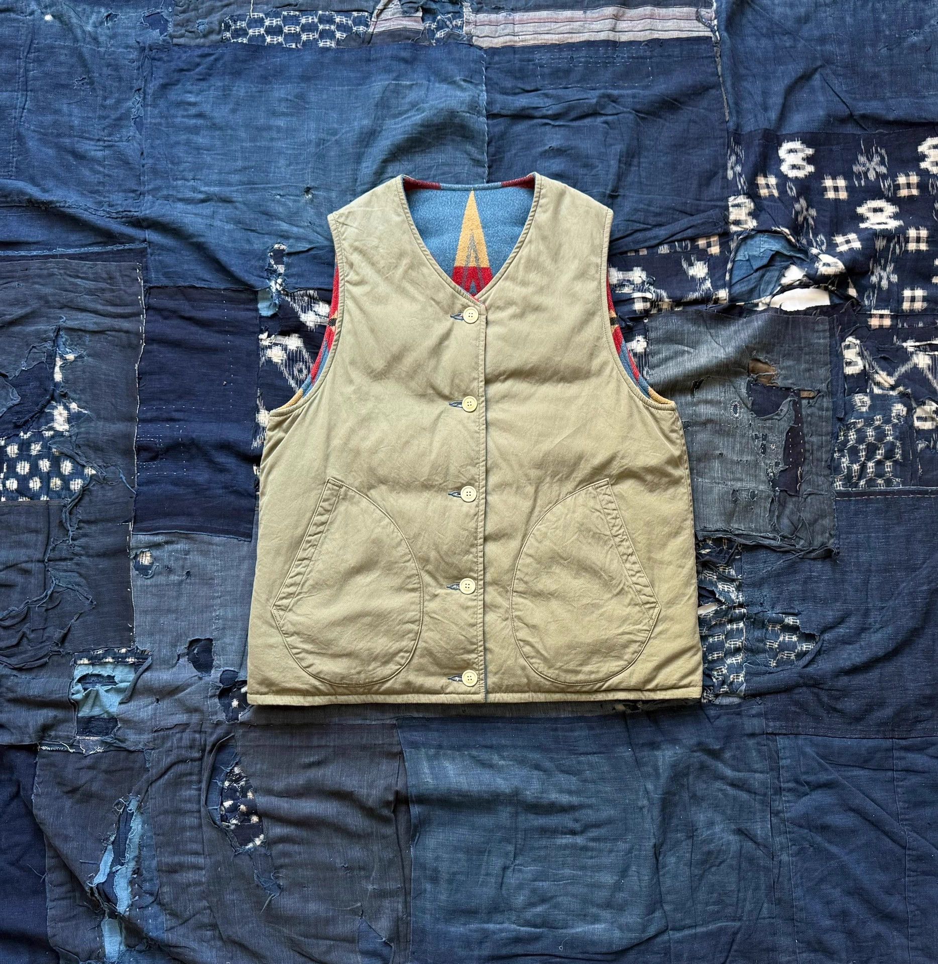 Visvim VISVIM 23AW KORA DOWN VEST Blue Size 2 Washed Rug Size US M / EU 48-50 / 2 - 4 Thumbnail