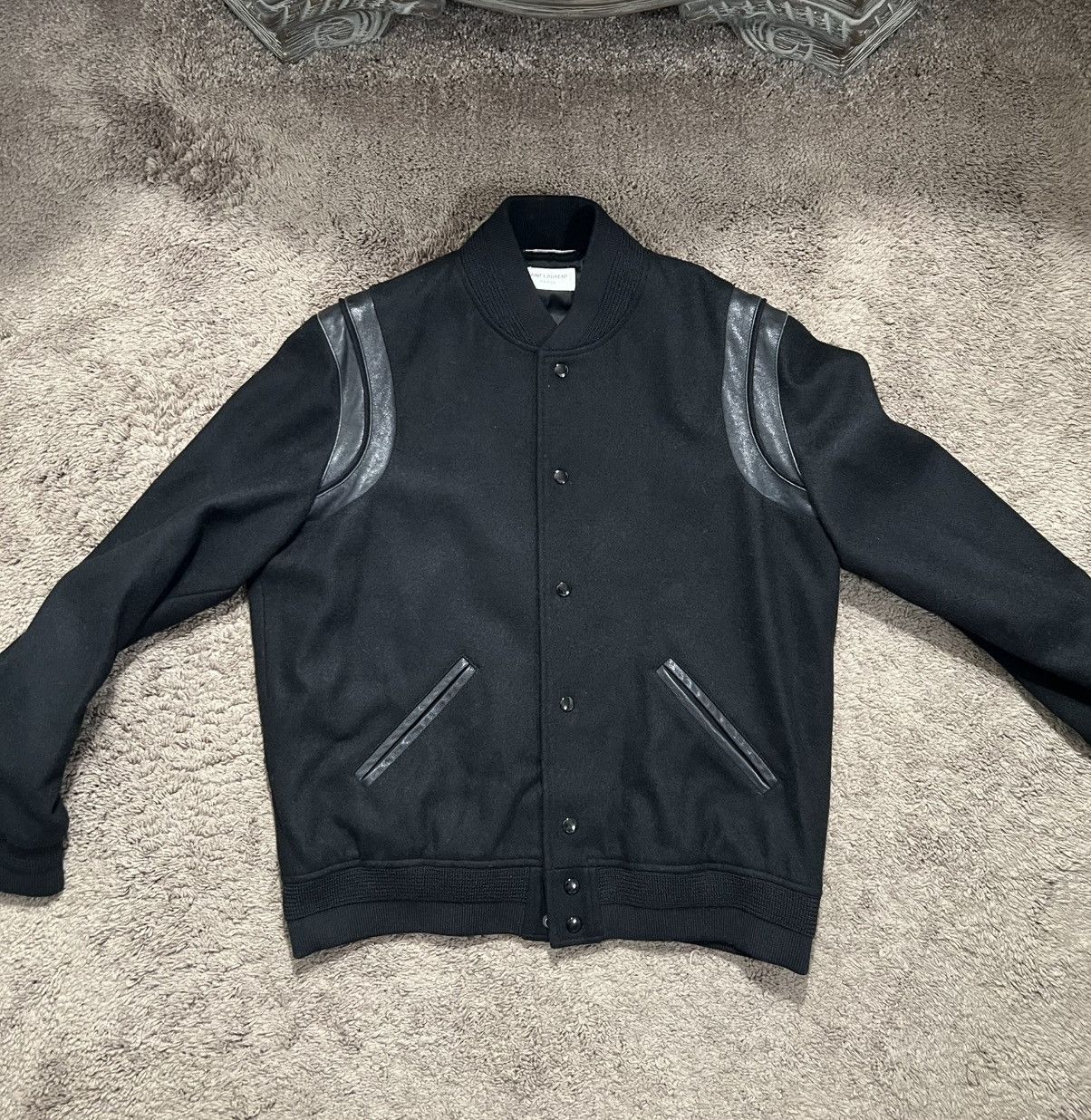 Saint Laurent Paris Saint Laurent Teddy Jacket Size 52 Size US L / EU 52-54 / 3 - 1 Thumbnail