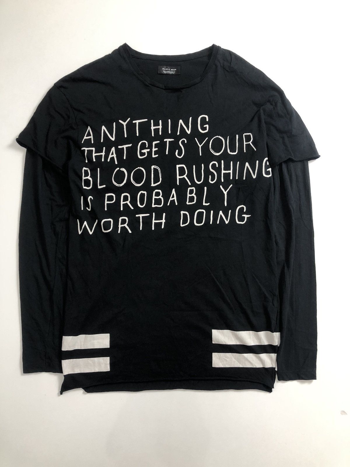 Hysteric Glamour Gothic Poem Double Layer LongSleeve Rock Punk Style Size US S / EU 44-46 / 1 - 1 Thumbnail