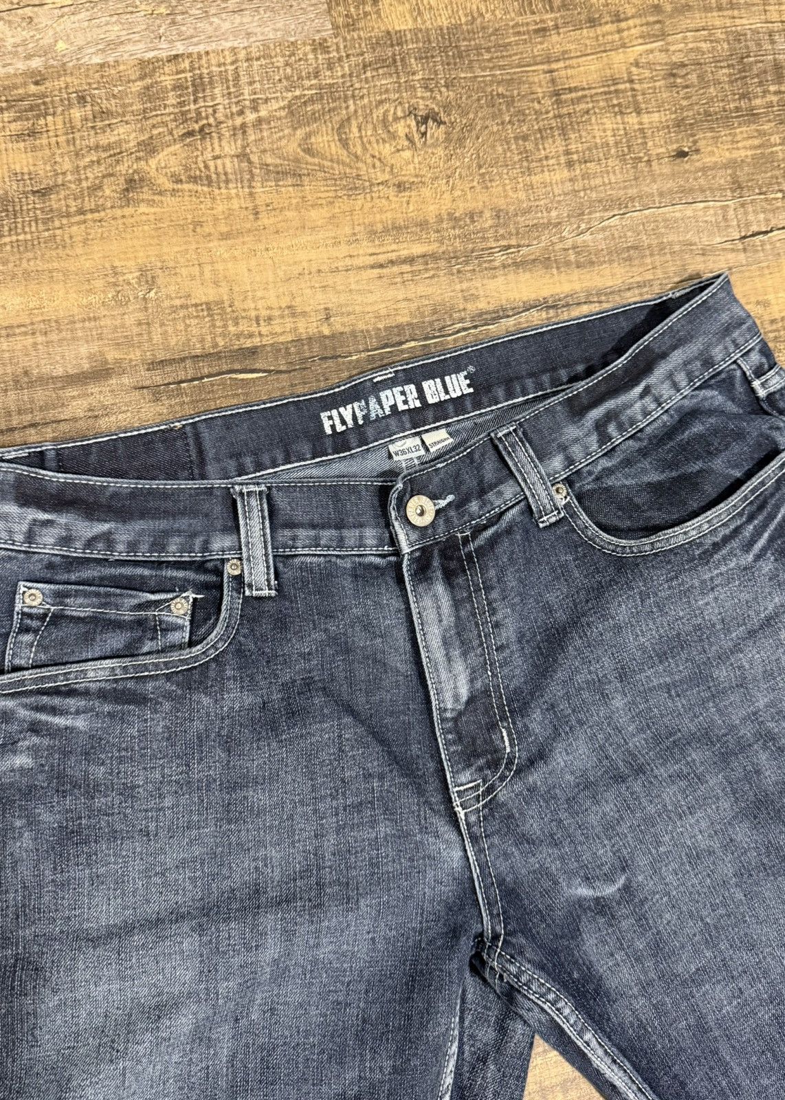 Flypaper Jeans Rare Flypaper Jeans Deep Dyed Vintage Design Size US 36 / EU 52 - 5 Thumbnail