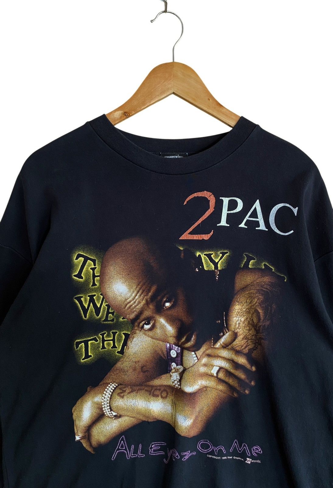 Band Tees Very Rare Vintage Rapper Hiphop 2pac Shakur T-shirt 1998s Size US XL / EU 56 / 4 - 3 Thumbnail