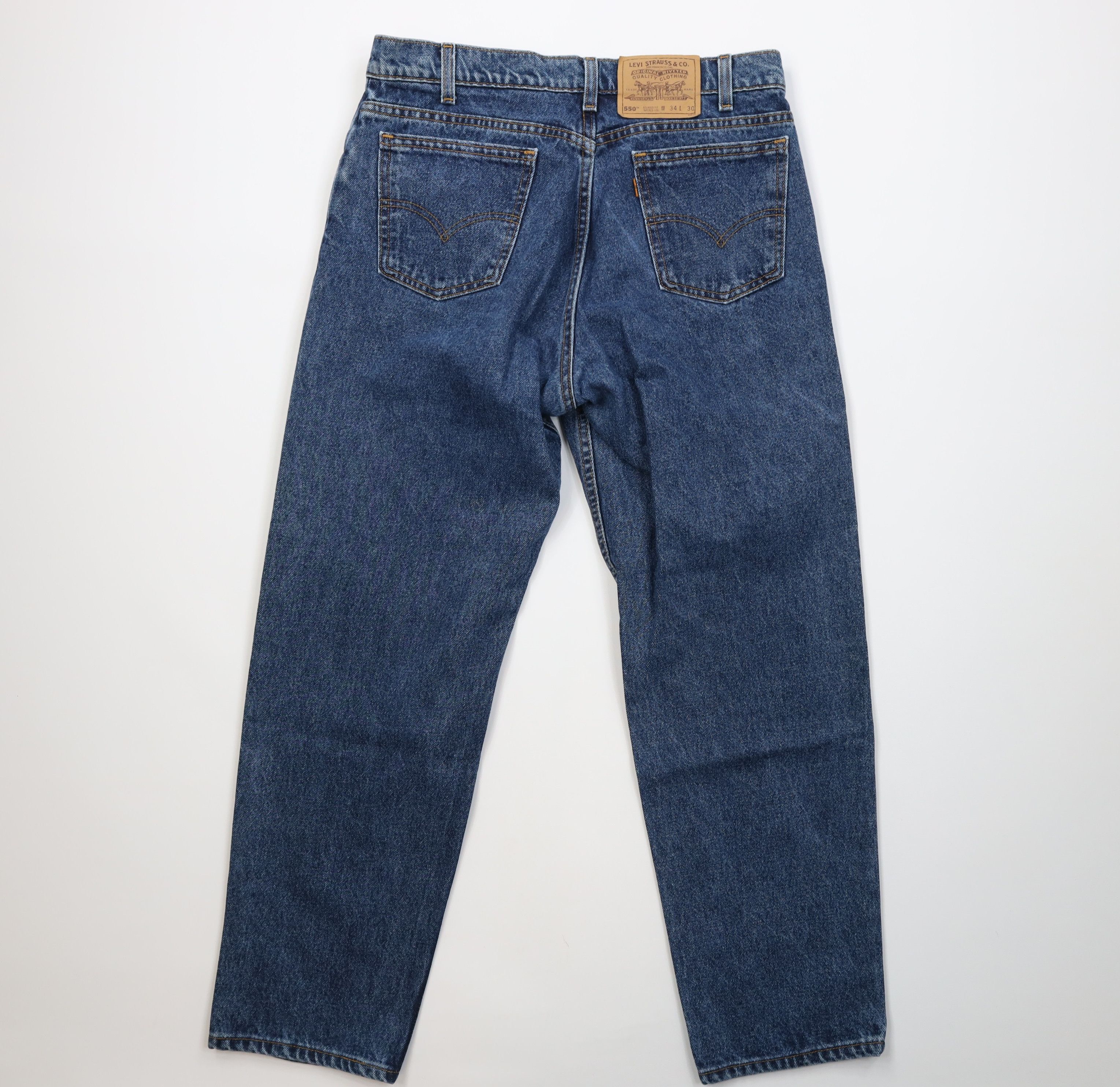 Levi's Vintage 90s Levis 550 Orange Tab Fit Tapered Leg Jeans USA Size US 34 / EU 50 - 10 Thumbnail