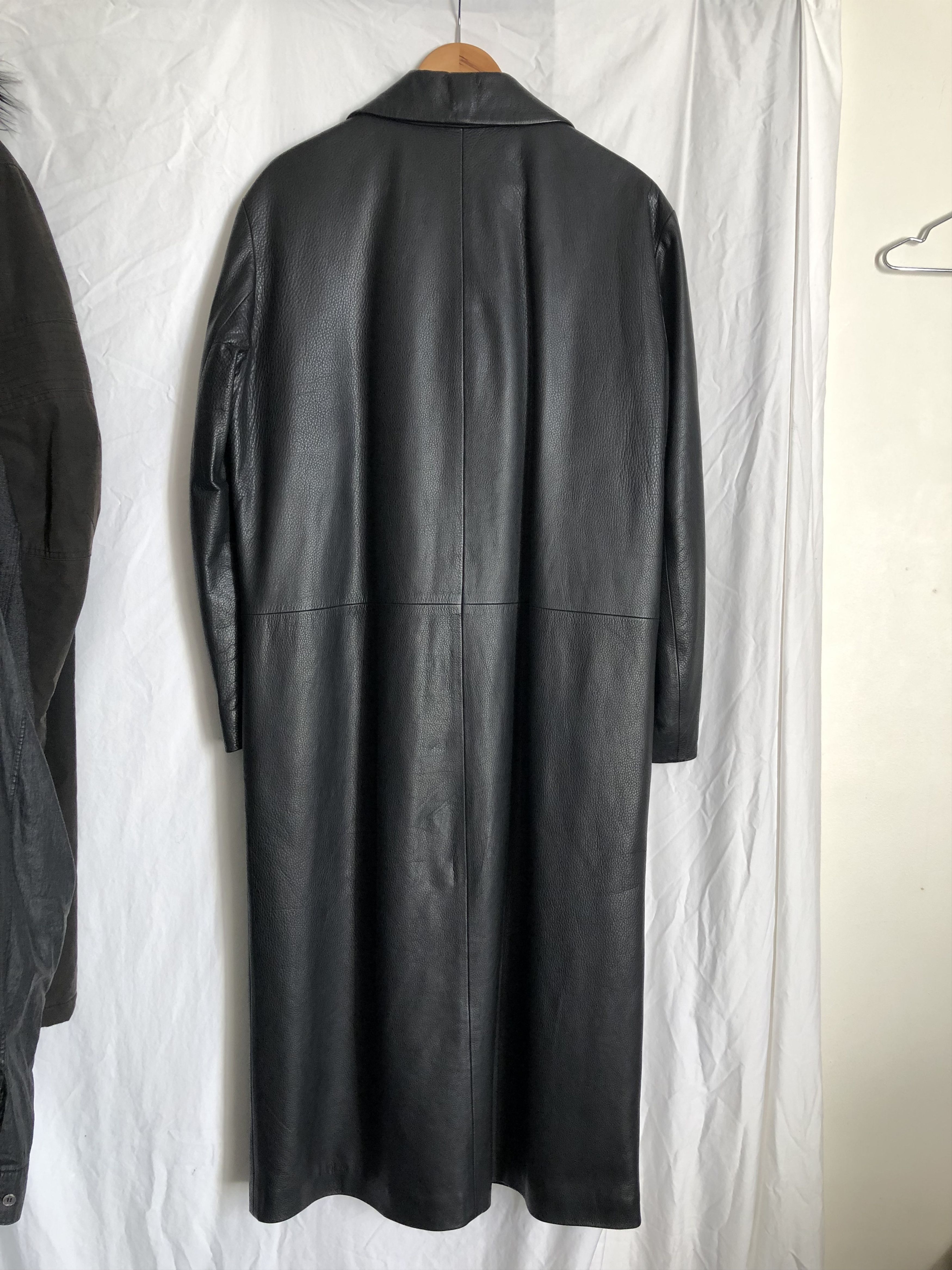 Raf Simons 1999 leather overcoat Size US M / EU 48-50 / 2 - 2 Thumbnail