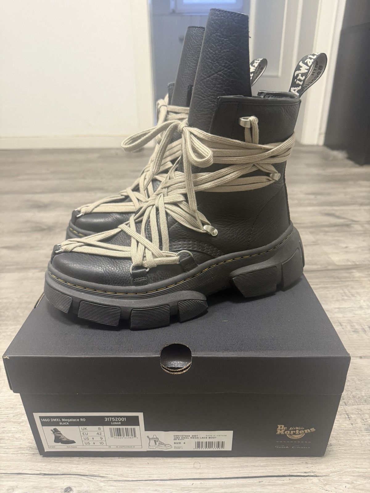 Dr. Martens × Rick Owens Dr Martens x Rick Owens 1460 DMXL Size US 9 / EU 42 - 1 Thumbnail