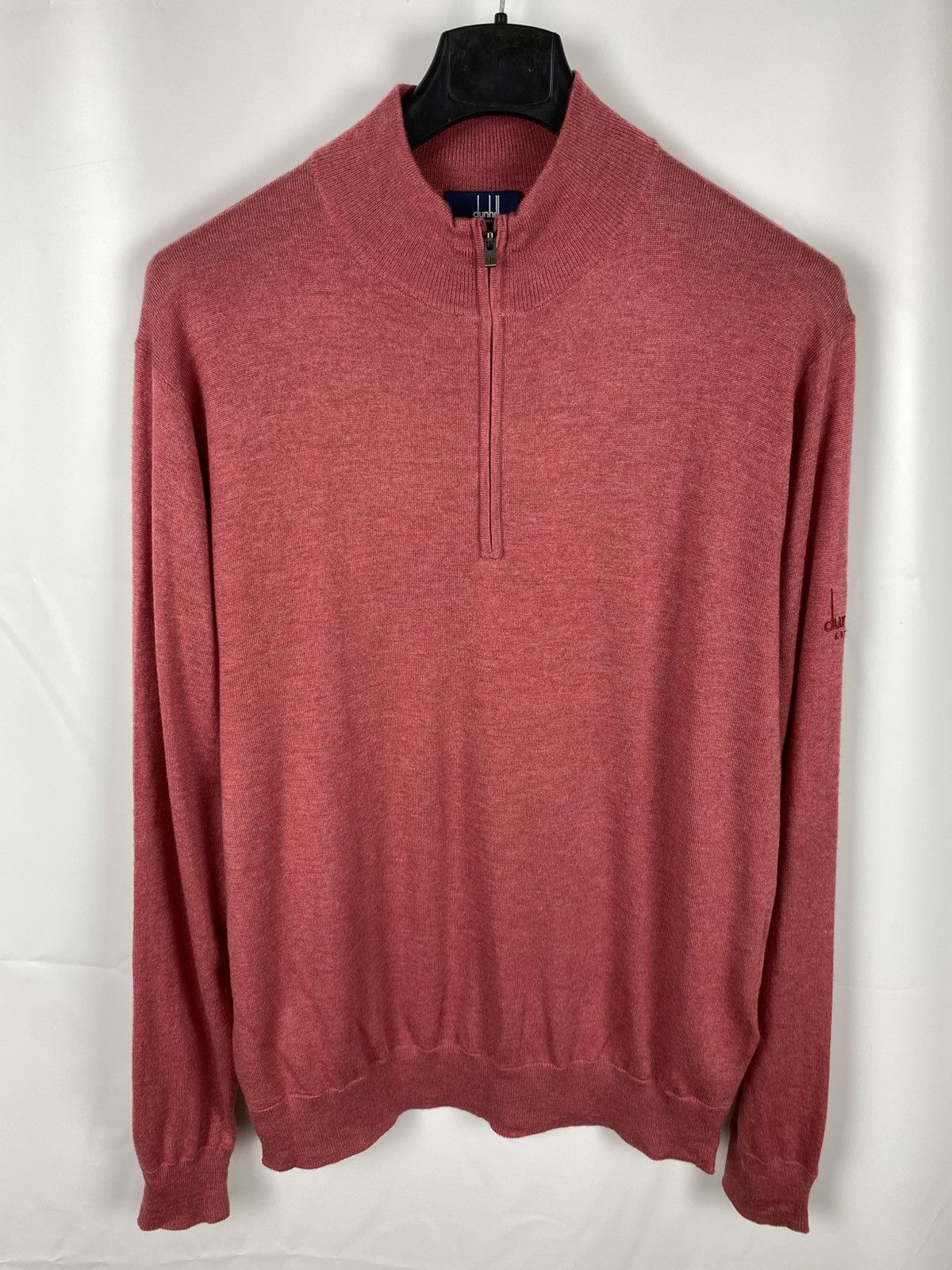 Alfred Dunhill Dunhill Silk Wool & Cashmere Quarter-zip LINKS Pullover Size US M / EU 48-50 / 2 - 1 Thumbnail
