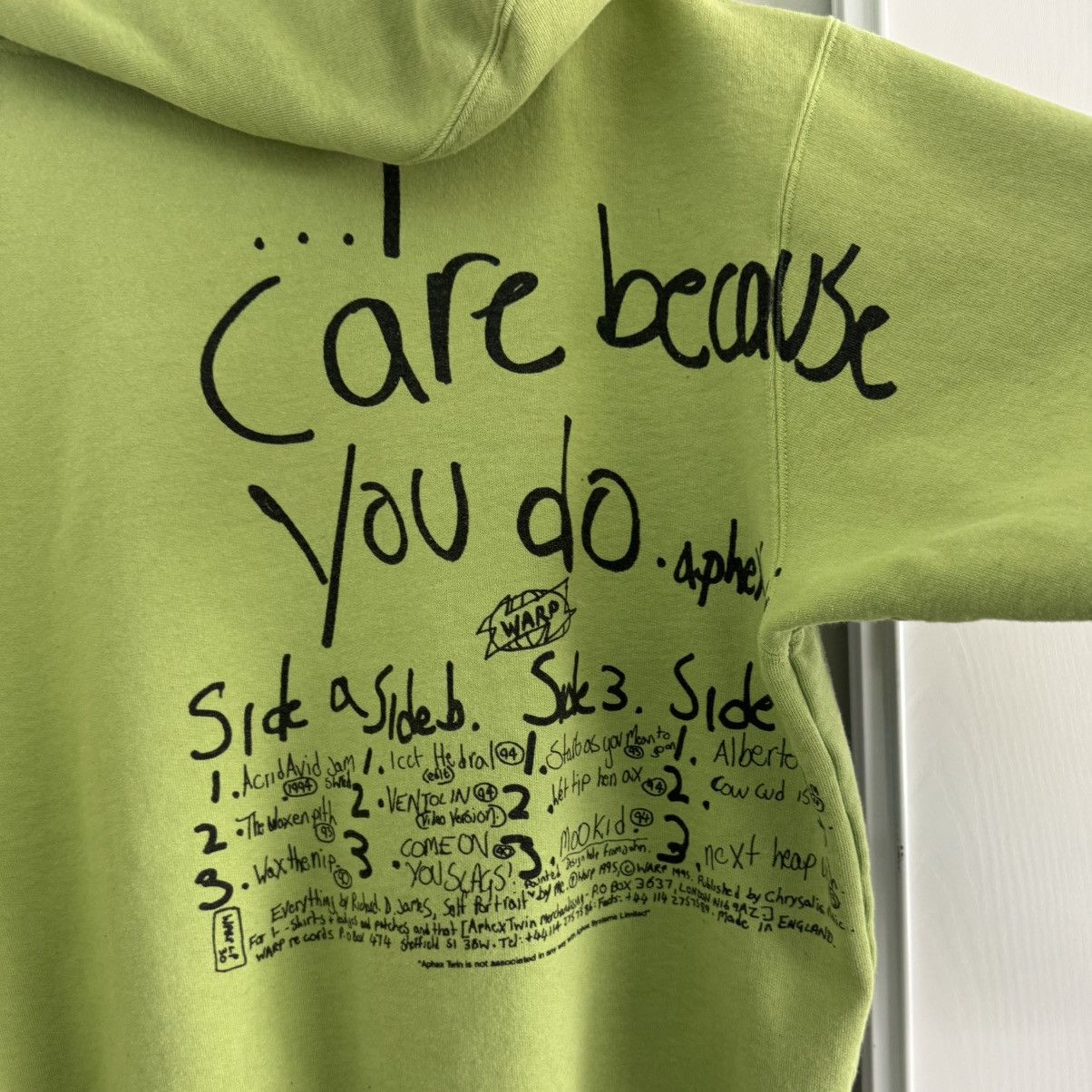 Supreme APHEX TWIN ZIP UP HOODIE - LIME Size US M / EU 48-50 / 2 - 5 Thumbnail