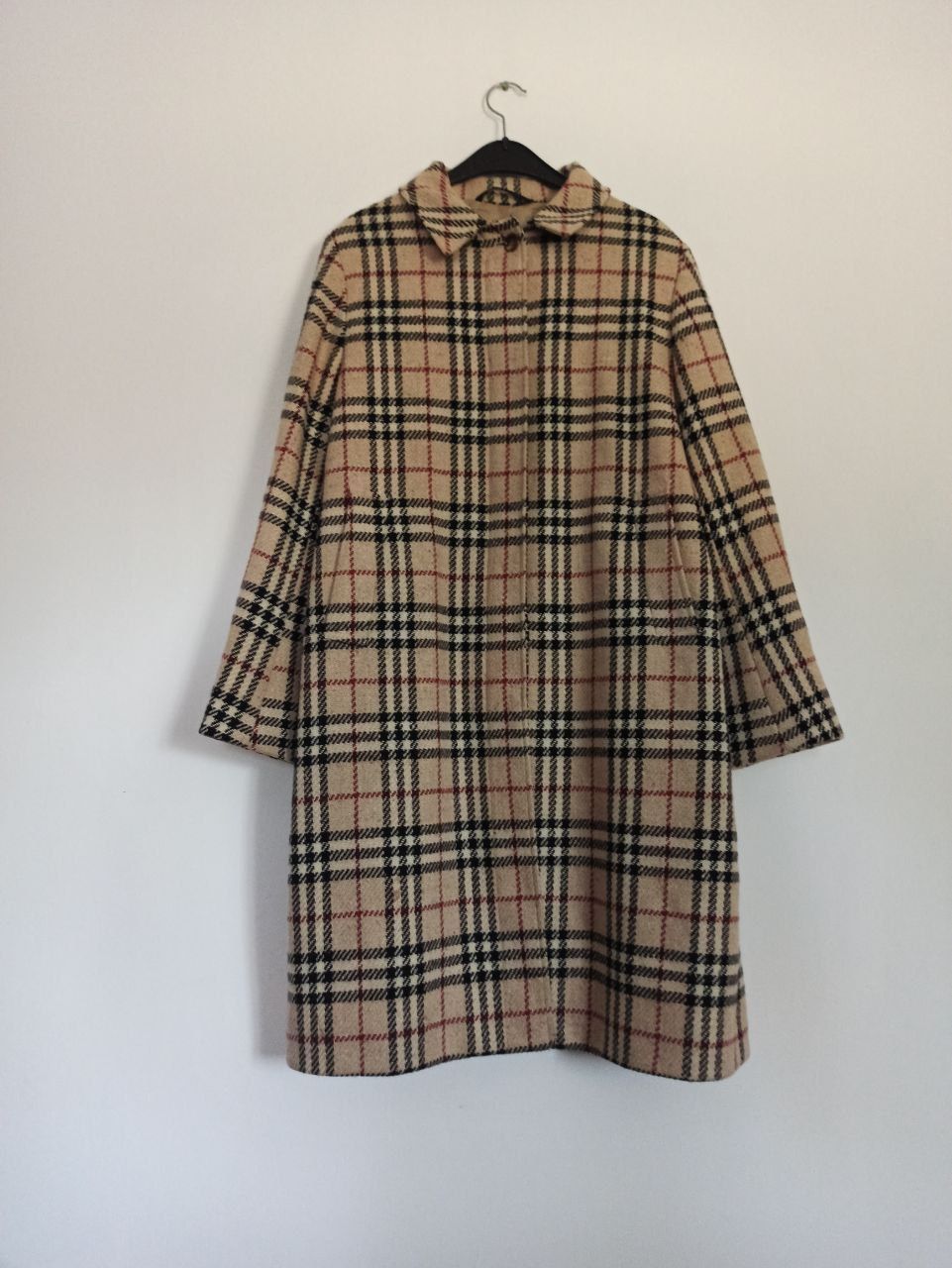 Burberry Burberry 10R Wool Coat Nova Check Jacket Size M / US 6-8 / IT 42-44 - 1 Thumbnail
