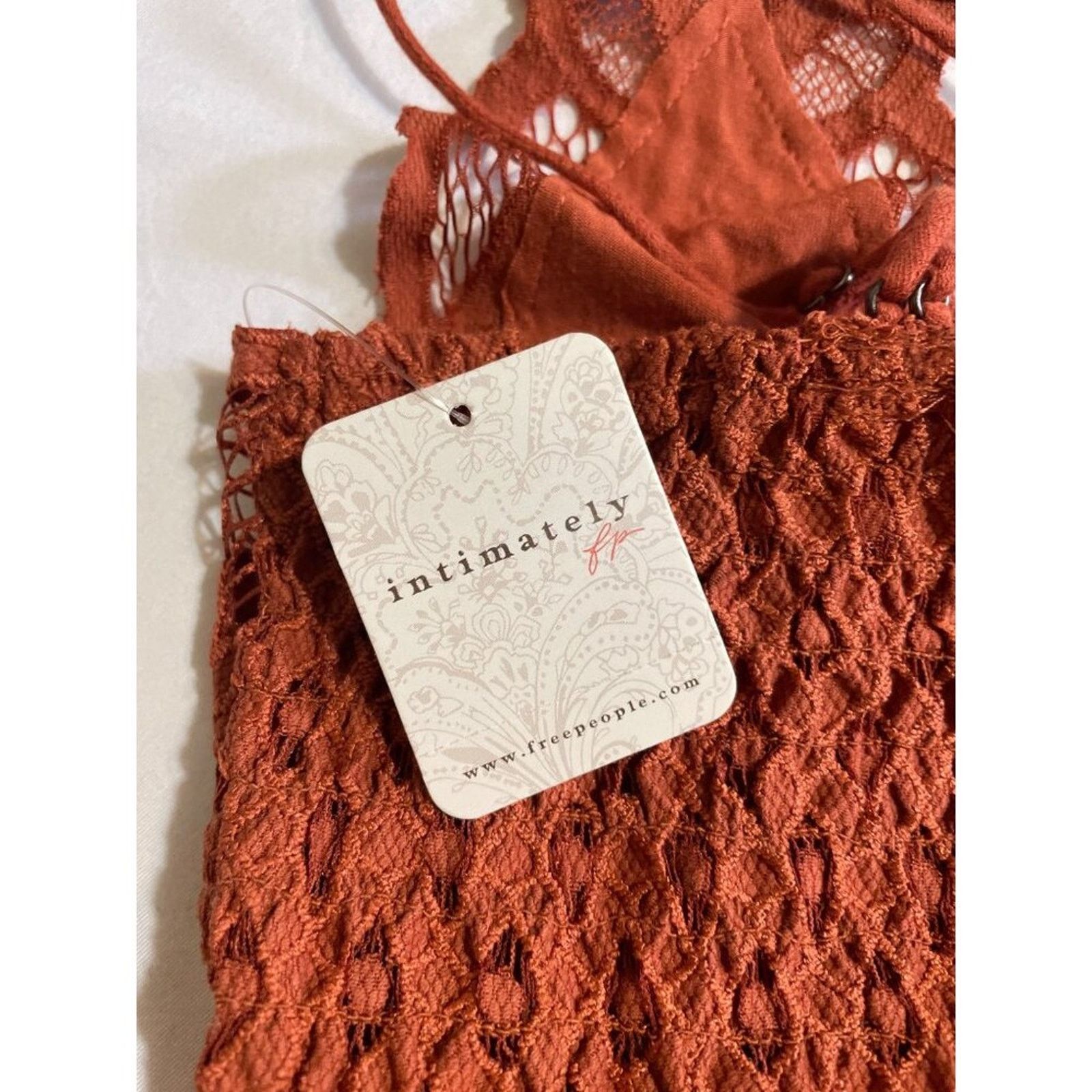 Free People Free People Adella Cami Small New Rust Tiered Top Size S / US 4 / IT 40 - 9 Thumbnail