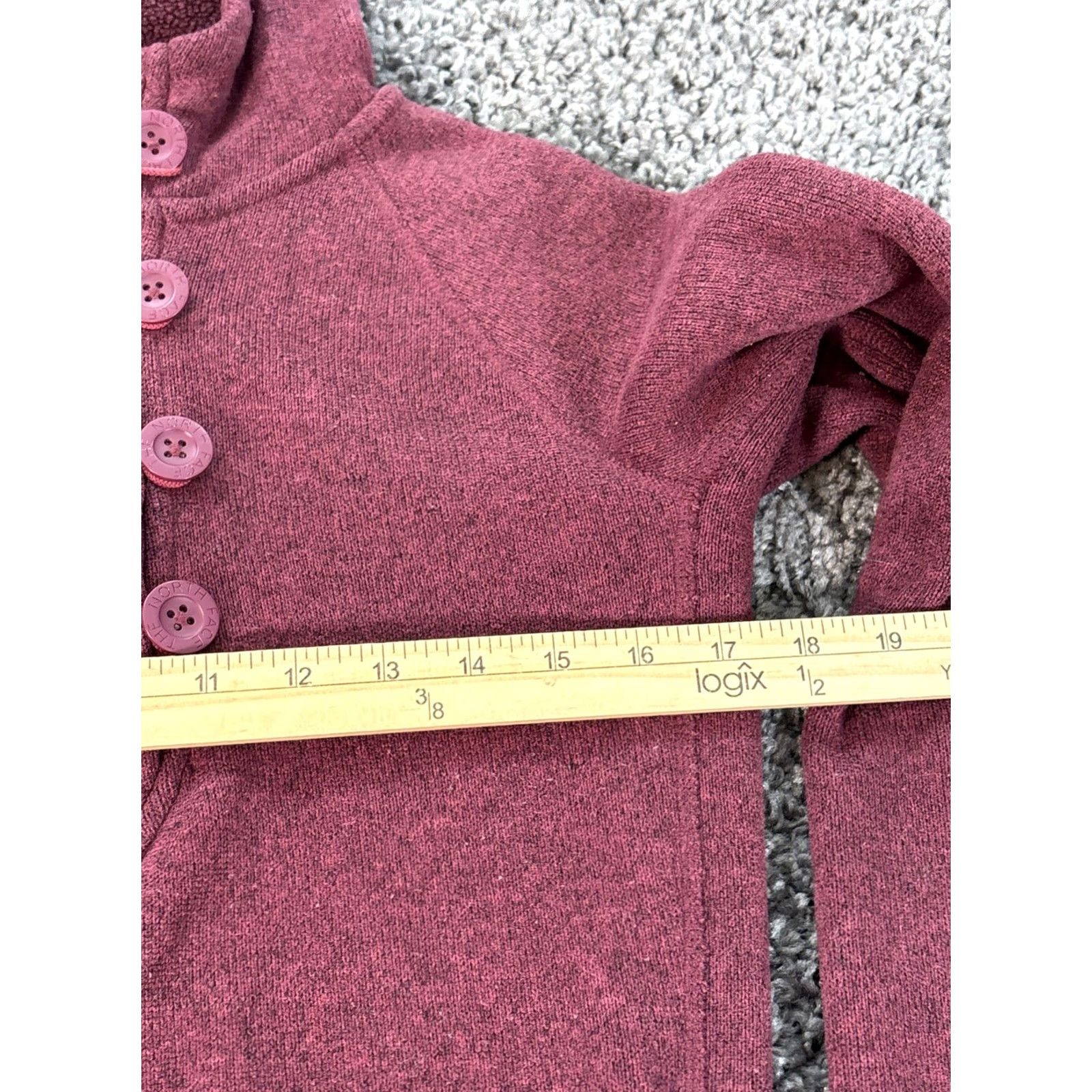 The North Face The North Face Sweater Women M Hooded Shawl Collar Fleece Pullover Red Maroon Size M / US 6-8 / IT 42-44 - 3 Thumbnail