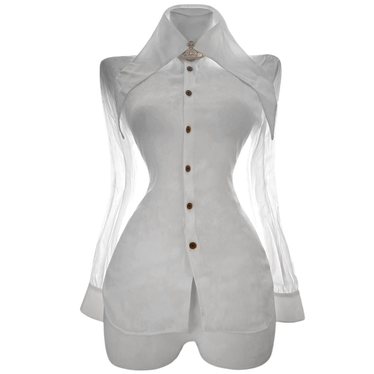 Vivienne Westwood Vivienne Westwood Blouse with Unique Collar Size M / US 6-8 / IT 42-44 - 1 Thumbnail