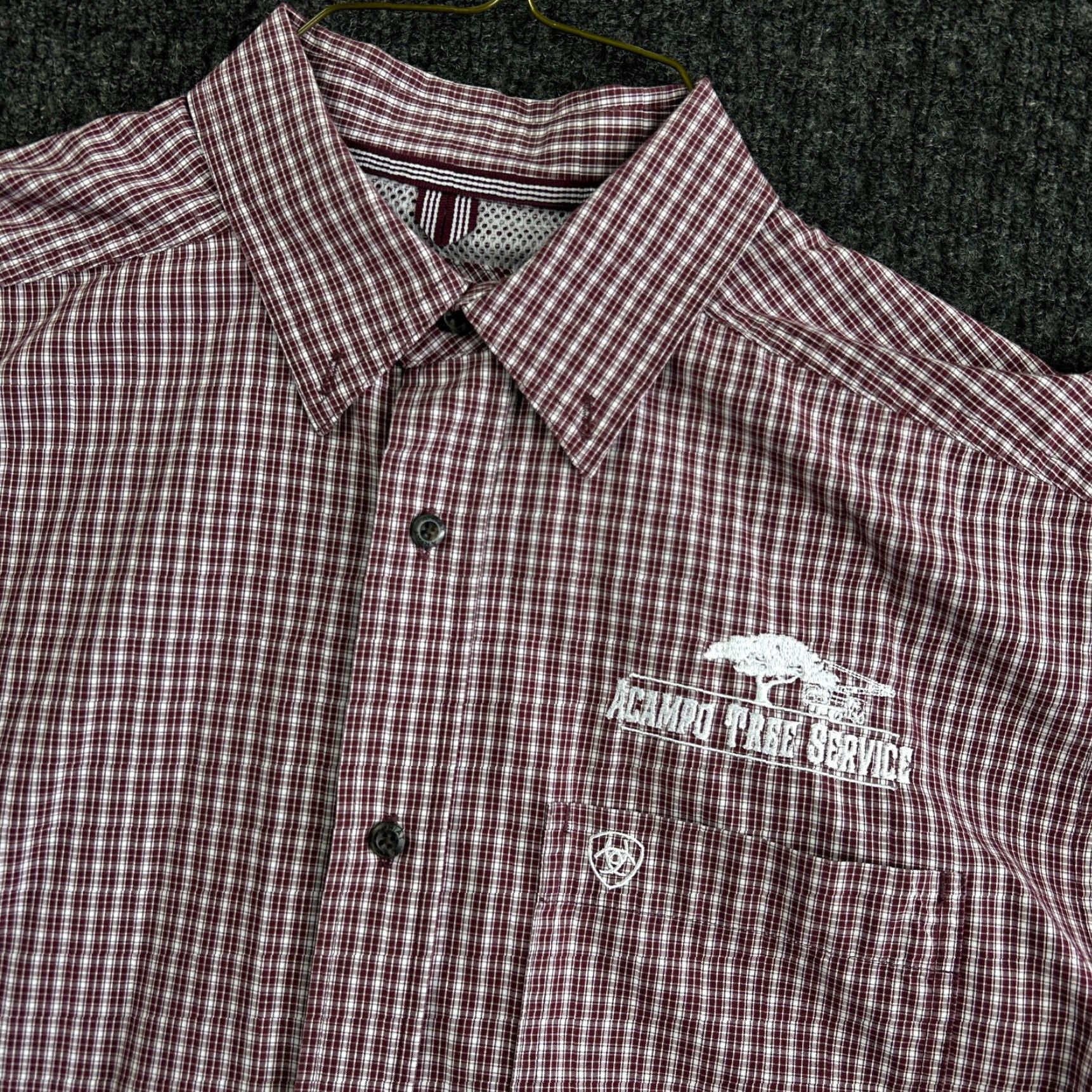 Ariat Ariat Pro Series Shirt Plaid Long Sleeve Button-Up L Plum Men Cowboy Rodeo Workwear Casual Size US L / EU 52-54 / 3 - 2 Thumbnail