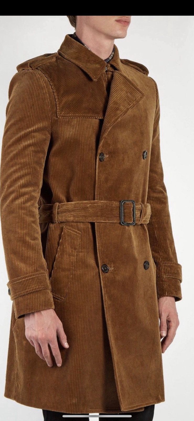Saint Laurent Paris Saint Laurent men’s corduroy trench coat. 52/42. $3690 Size US L / EU 52-54 / 3 - 1 Thumbnail